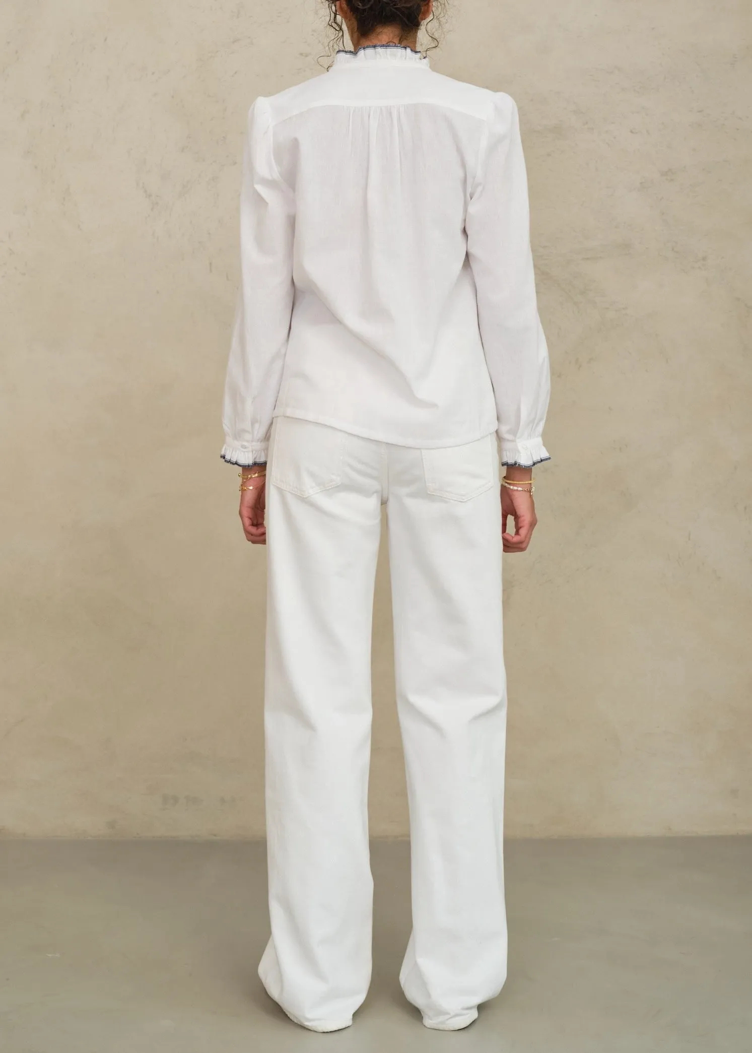 Chrissie Long Sleeve Top - Ivory sold by M.A.B.E. product image thumbnail 3