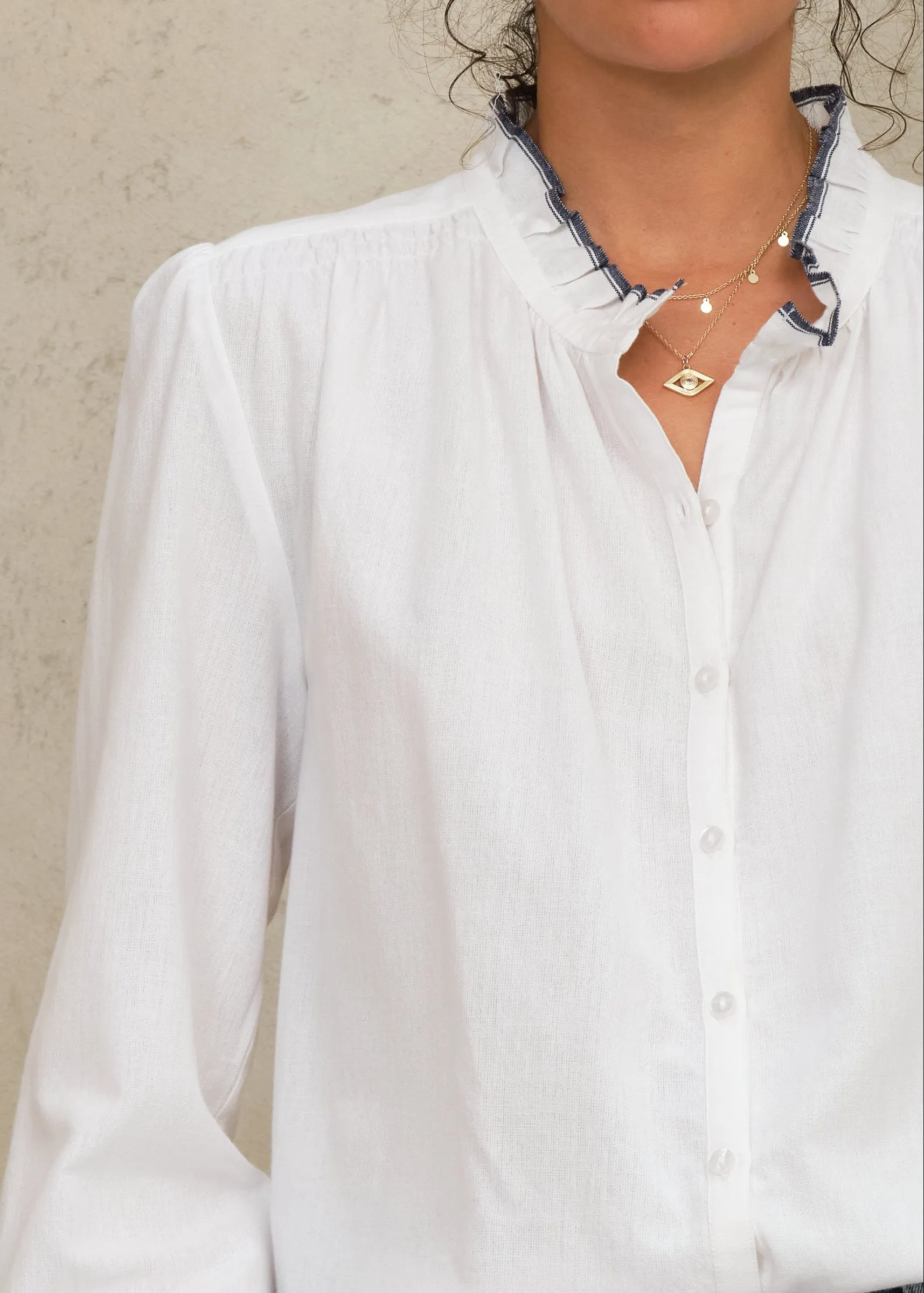 Chrissie Long Sleeve Top - Ivory sold by M.A.B.E. product image thumbnail 4