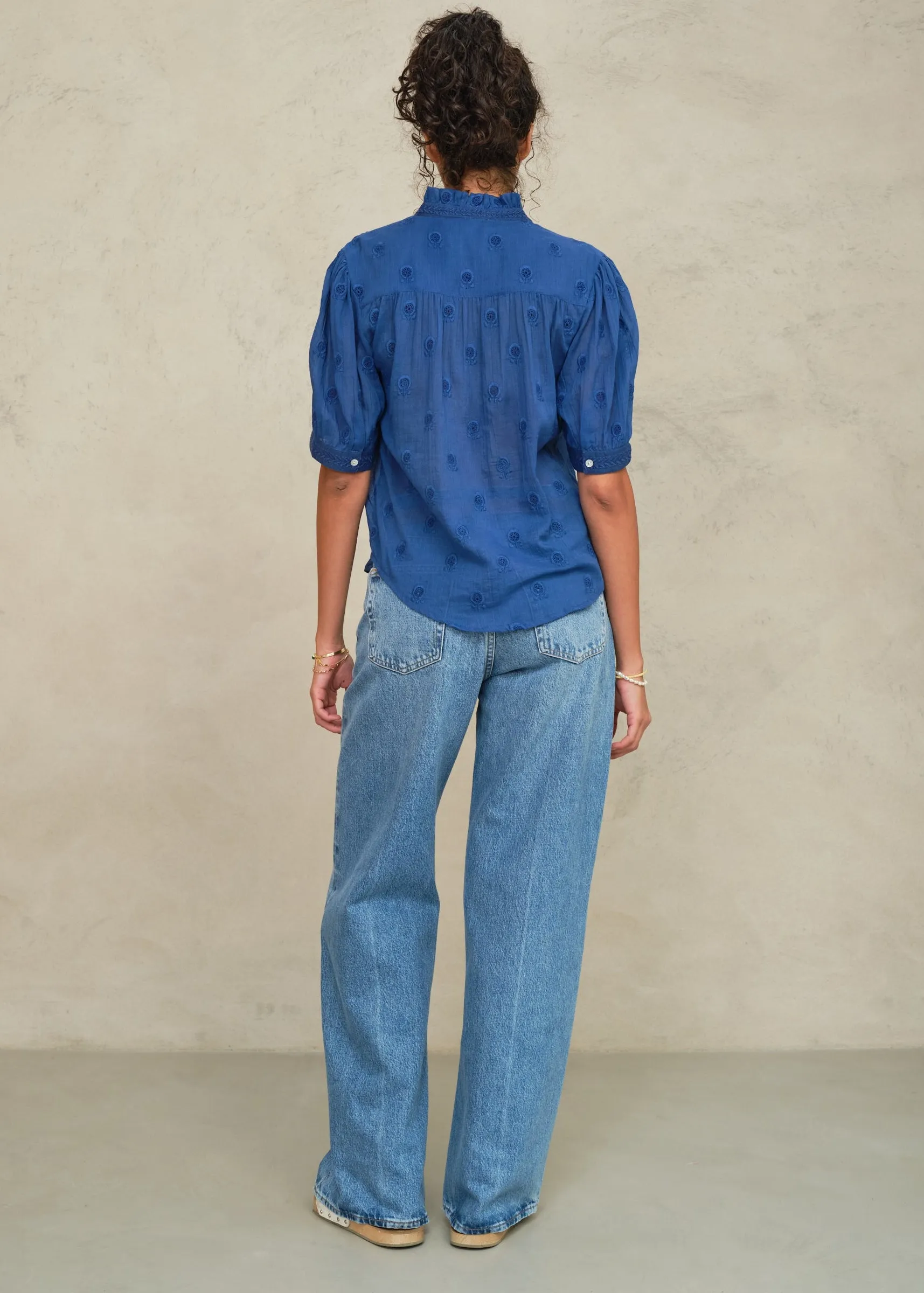 Frani Short Sleeve Top - Cobalt sold by M.A.B.E. product image thumbnail 2