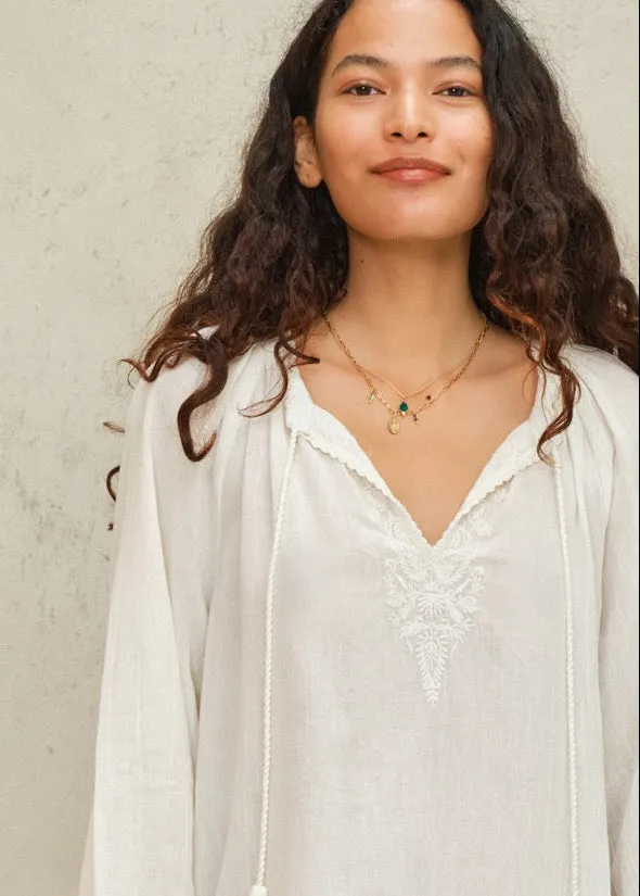 Talia Kaftan - Ecru sold by M.A.B.E. product image thumbnail 3