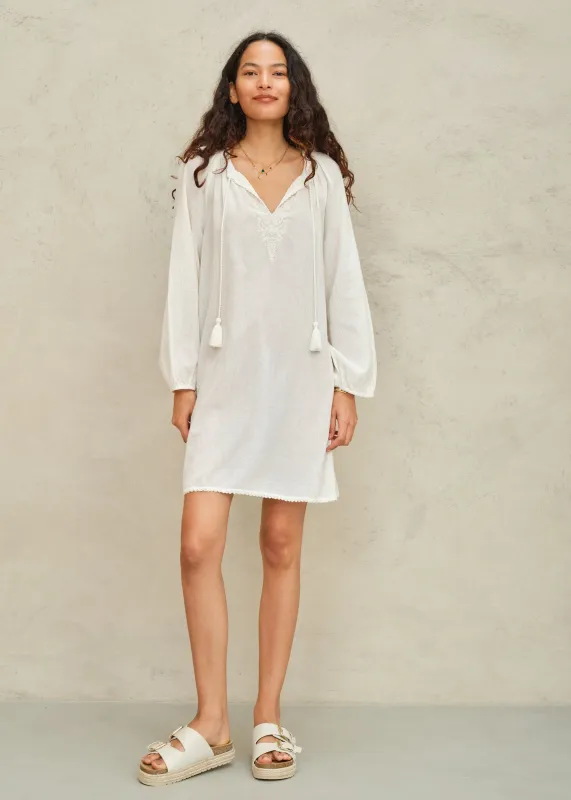 Talia Kaftan - Ecru made by M.A.B.E.