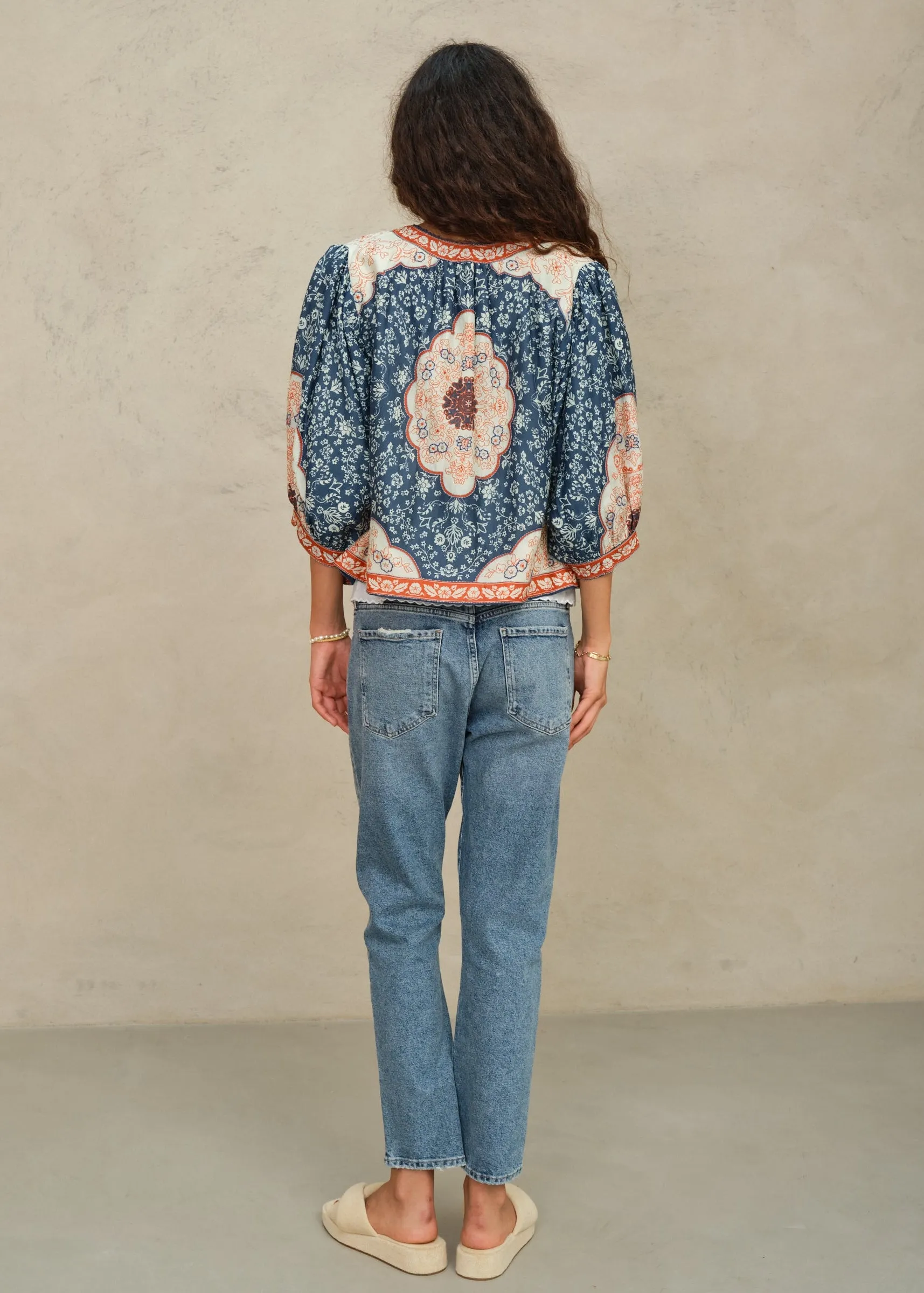 Ursa Jacket - Indigo/Ecru sold by M.A.B.E. product image thumbnail 4