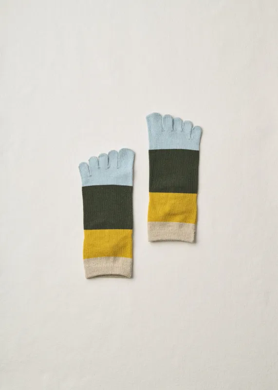 Organic Cotton Toe Ankle Socks | 4-2021 | Yellow made by yahae