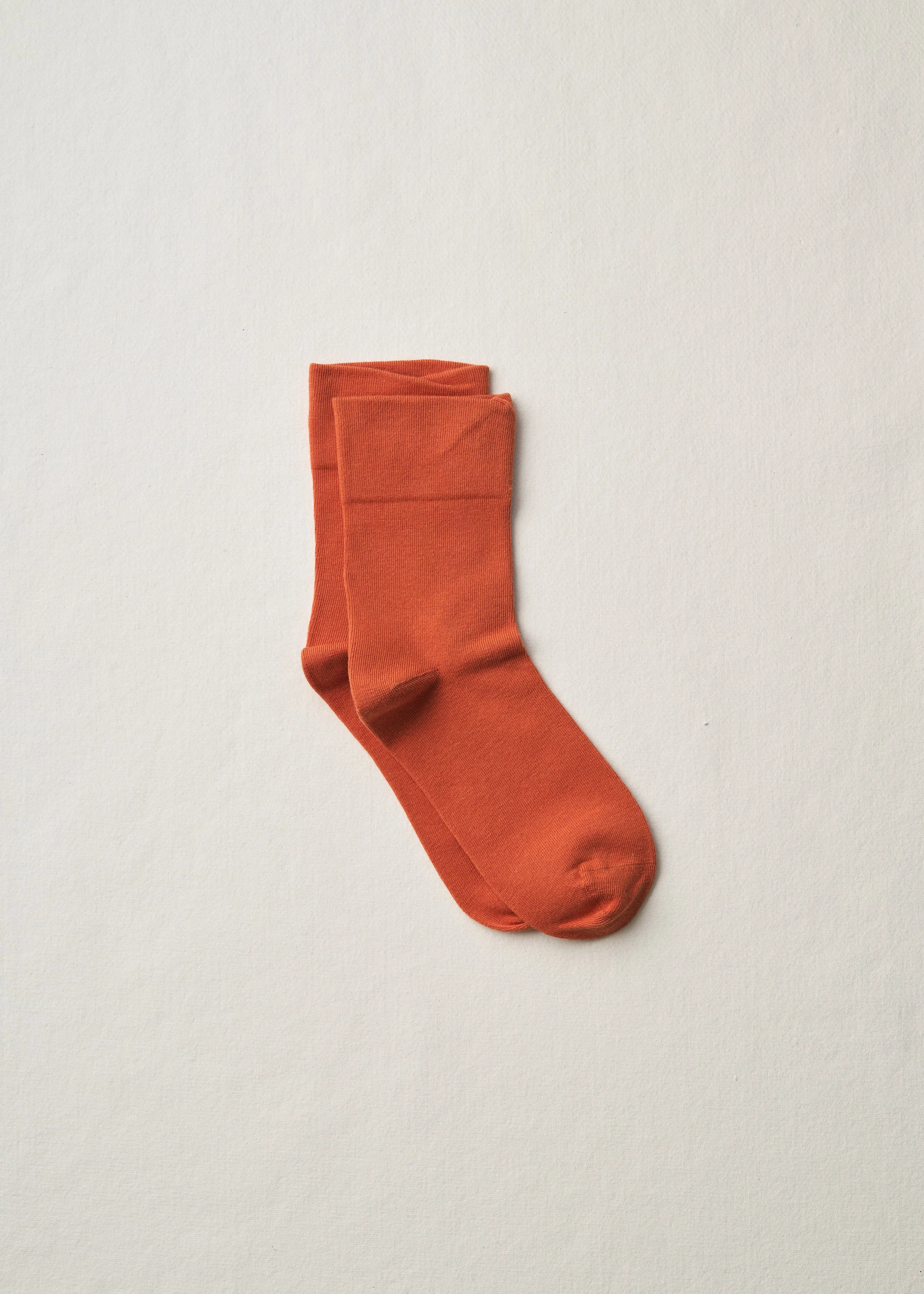 Organic Cotton Rubber Free Plain Socks|4-1000|Khaki sold by yahae product image thumbnail 5