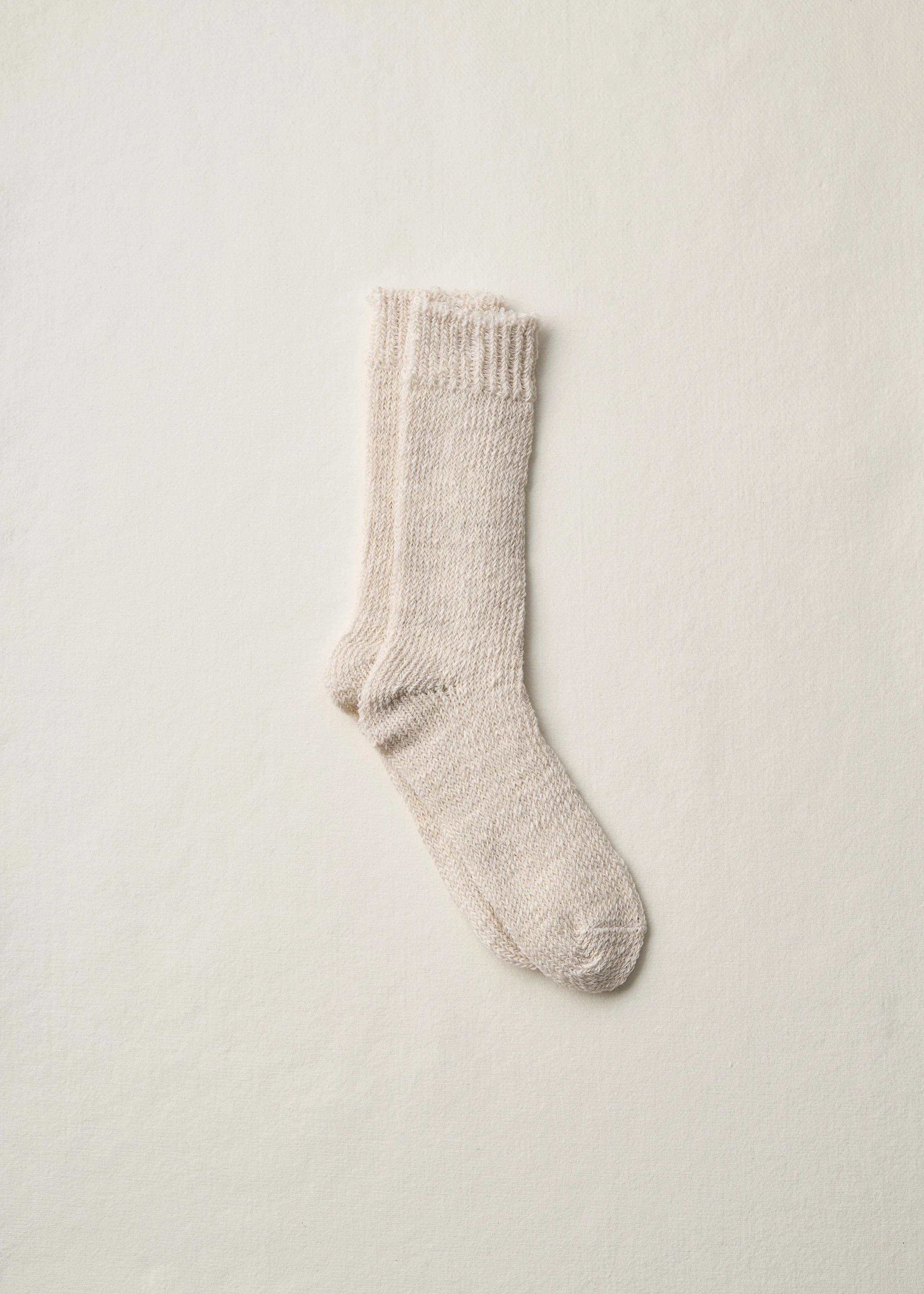 Organic Cotton Linen Low Gauge Plain Socks | 4-2002 | Orange sold by yahae product image thumbnail 2
