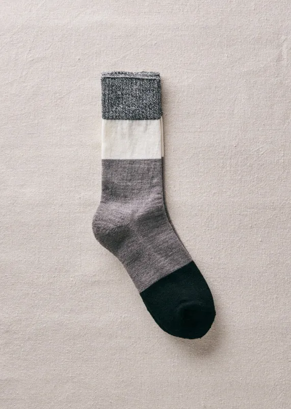 Wool Pile Sole Socks | 4-4027 | Black made by yahae