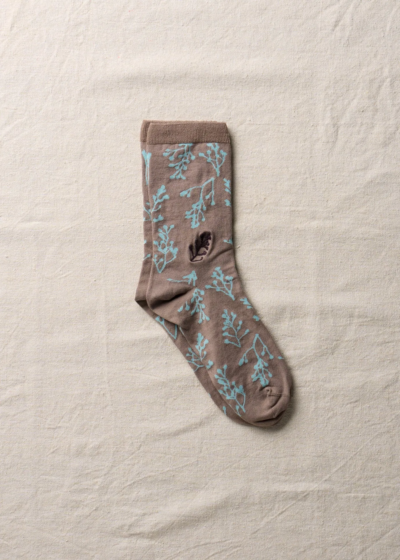 Organic Cotton Rose Hip Pattern Socks|4-4001|Rose Red sold by yahae product image thumbnail 4