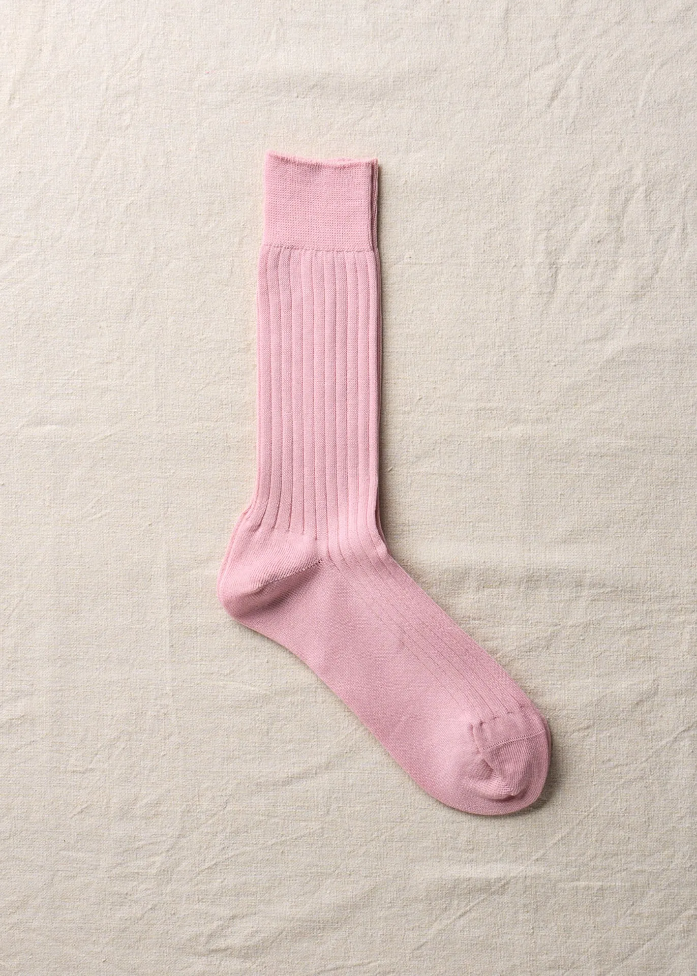 Organic Cotton Ribbed Socks|4-1002|Rose Red sold by yahae product image thumbnail 4