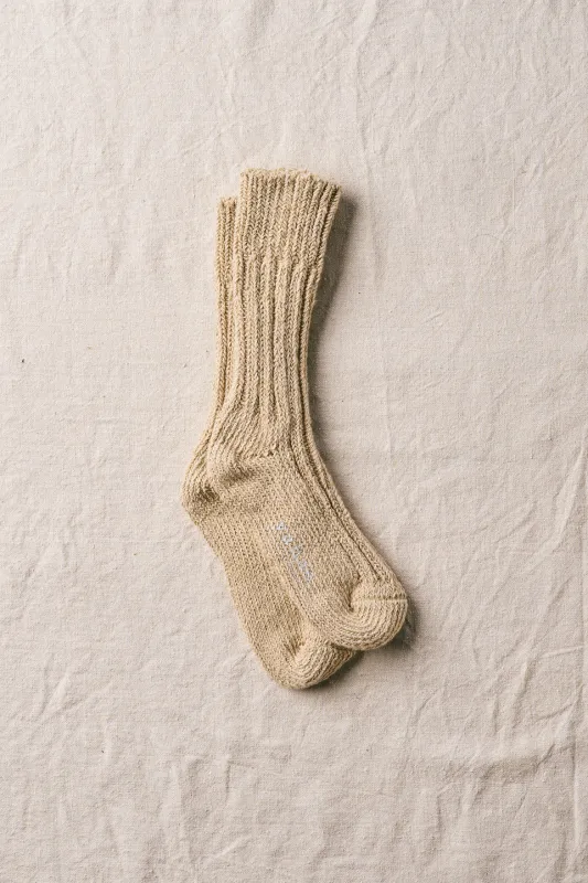 Organic Cotton Row Gauge Socks｜7-5002 | Green made by yahae