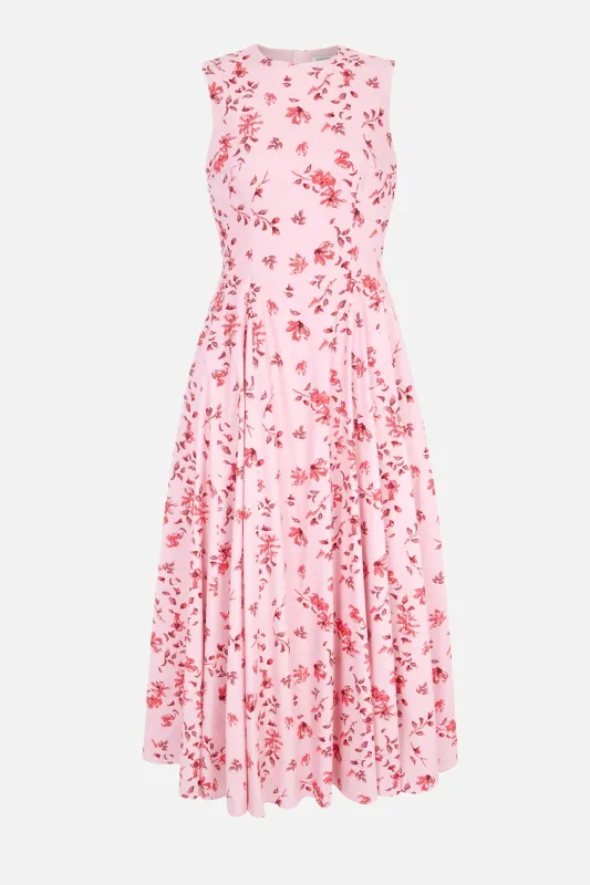 Chelsea Dress in Scattered Daisies on Pink Cotton made by Emilia Wickstead