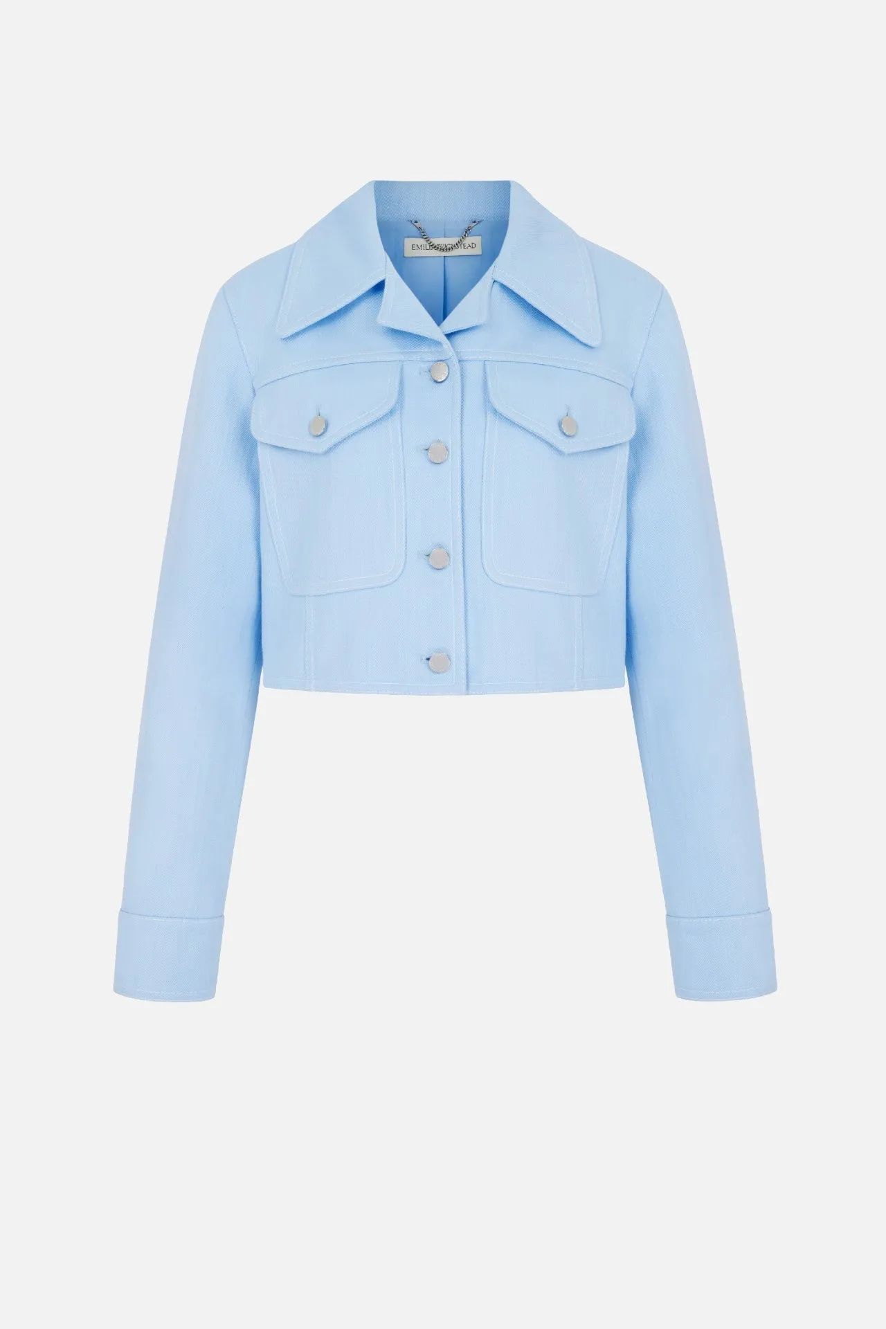 Nics Jacket in Icy Blue Denim sold by Emilia Wickstead