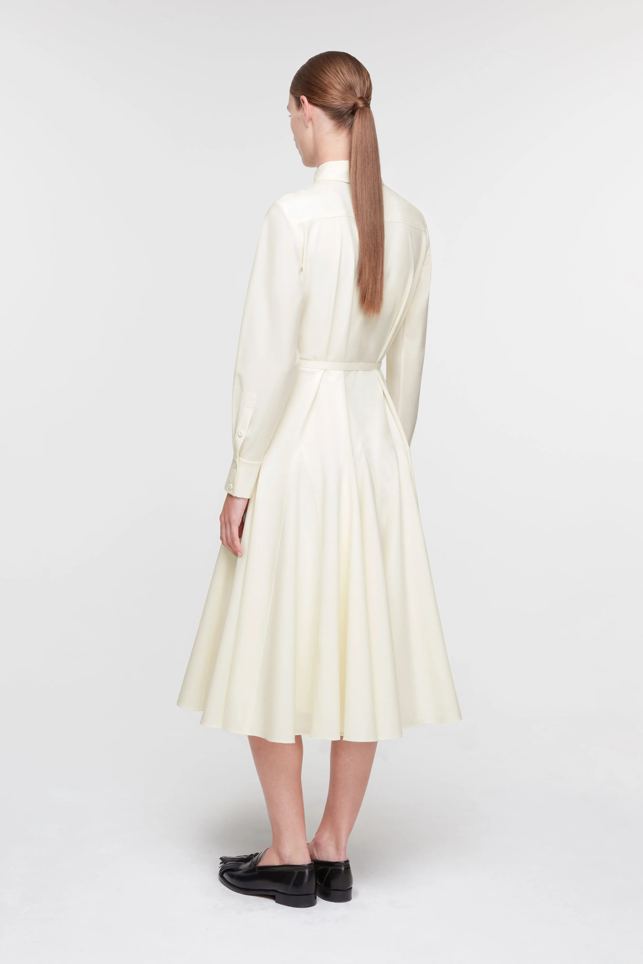 Marione Dress in Ivory Summer Wool sold by Emilia Wickstead product image thumbnail 5