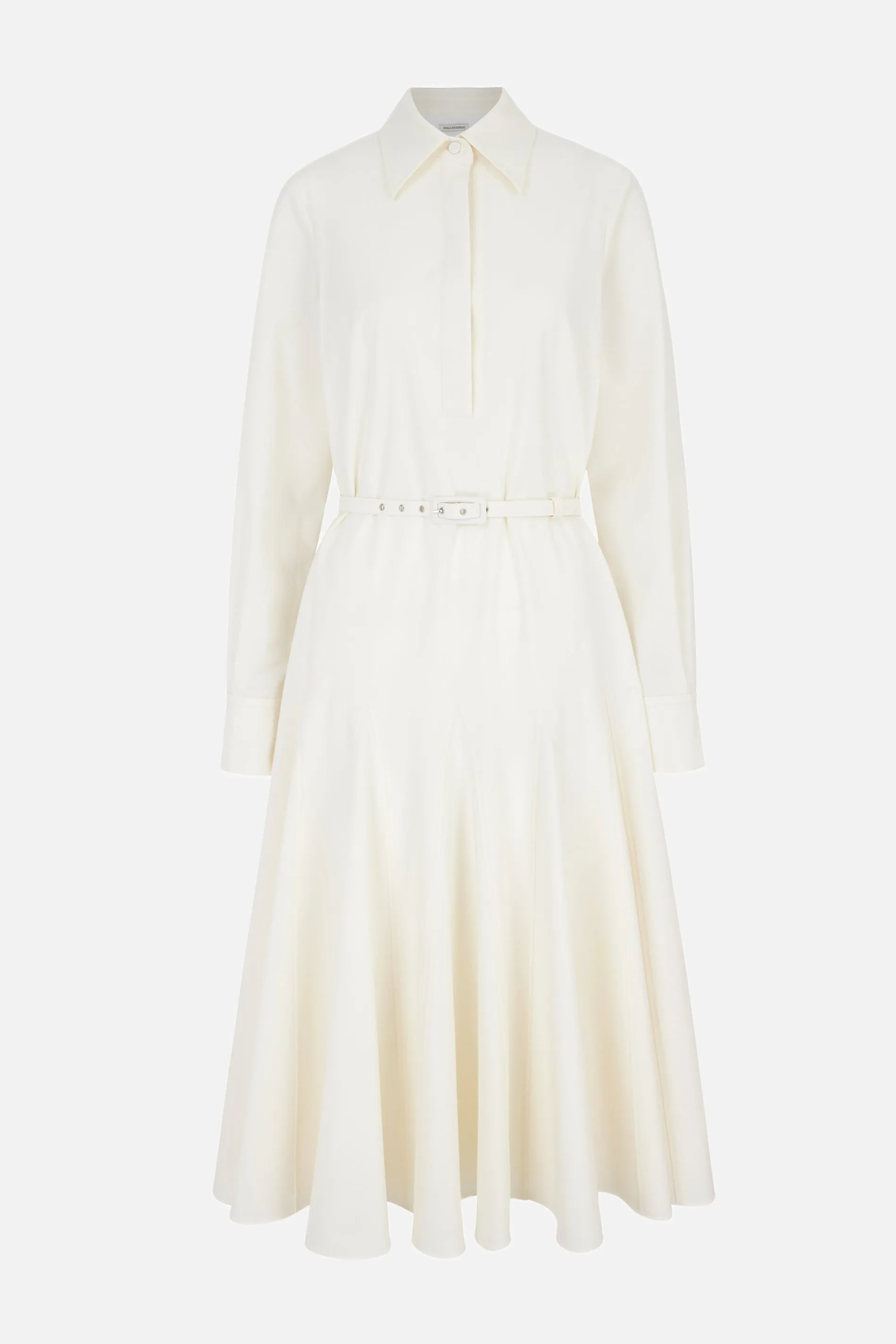 Marione Dress in Ivory Summer Wool sold by Emilia Wickstead