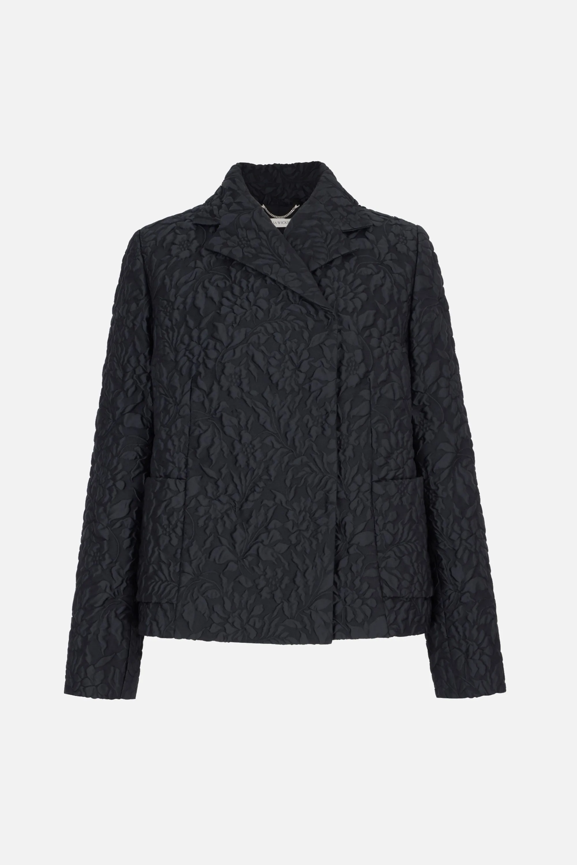Feyi Jacket In Black Double Warp Floral sold by Emilia Wickstead