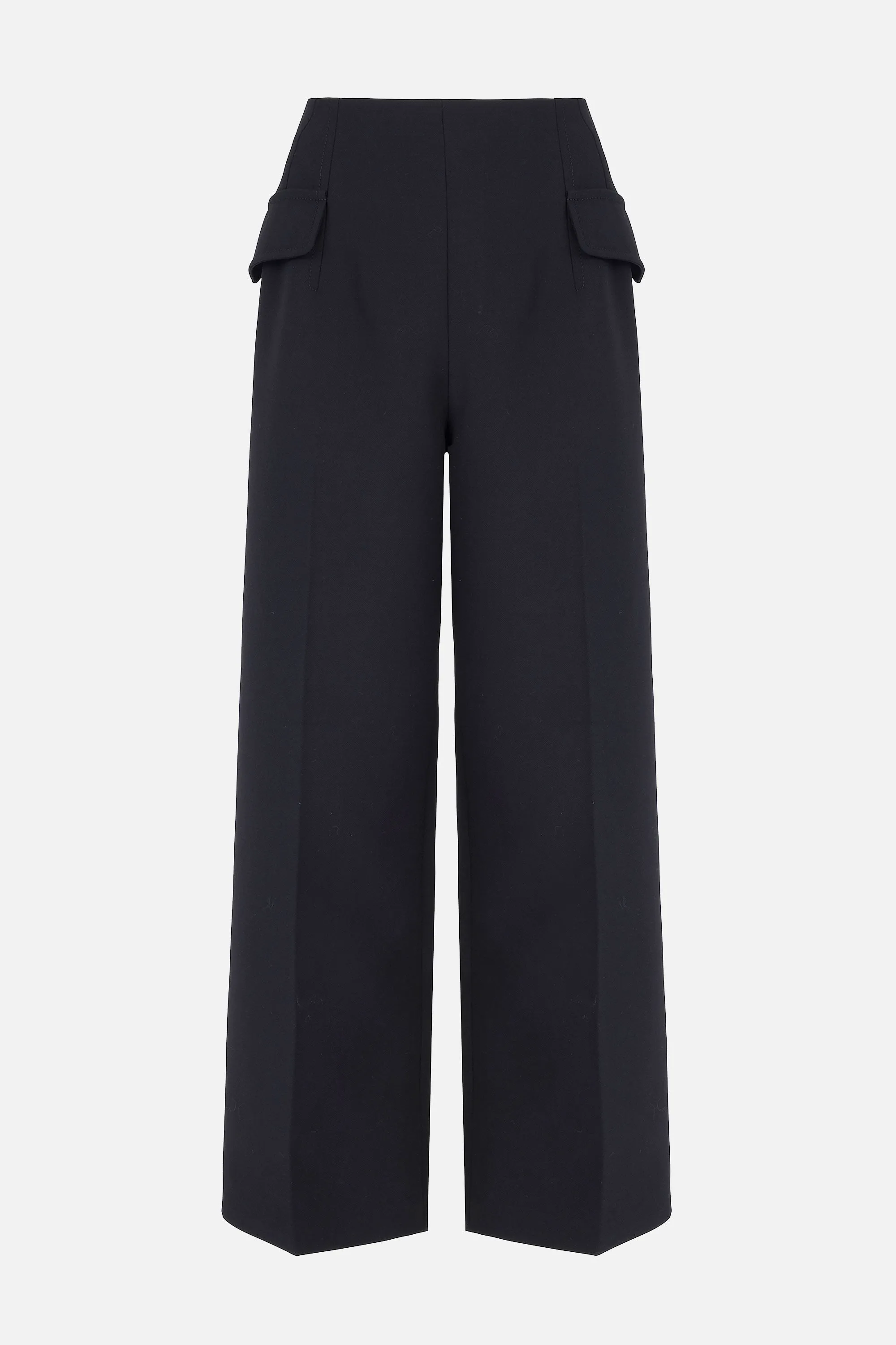 Brissa Trousers in Black Birdseye Suiting sold by Emilia Wickstead