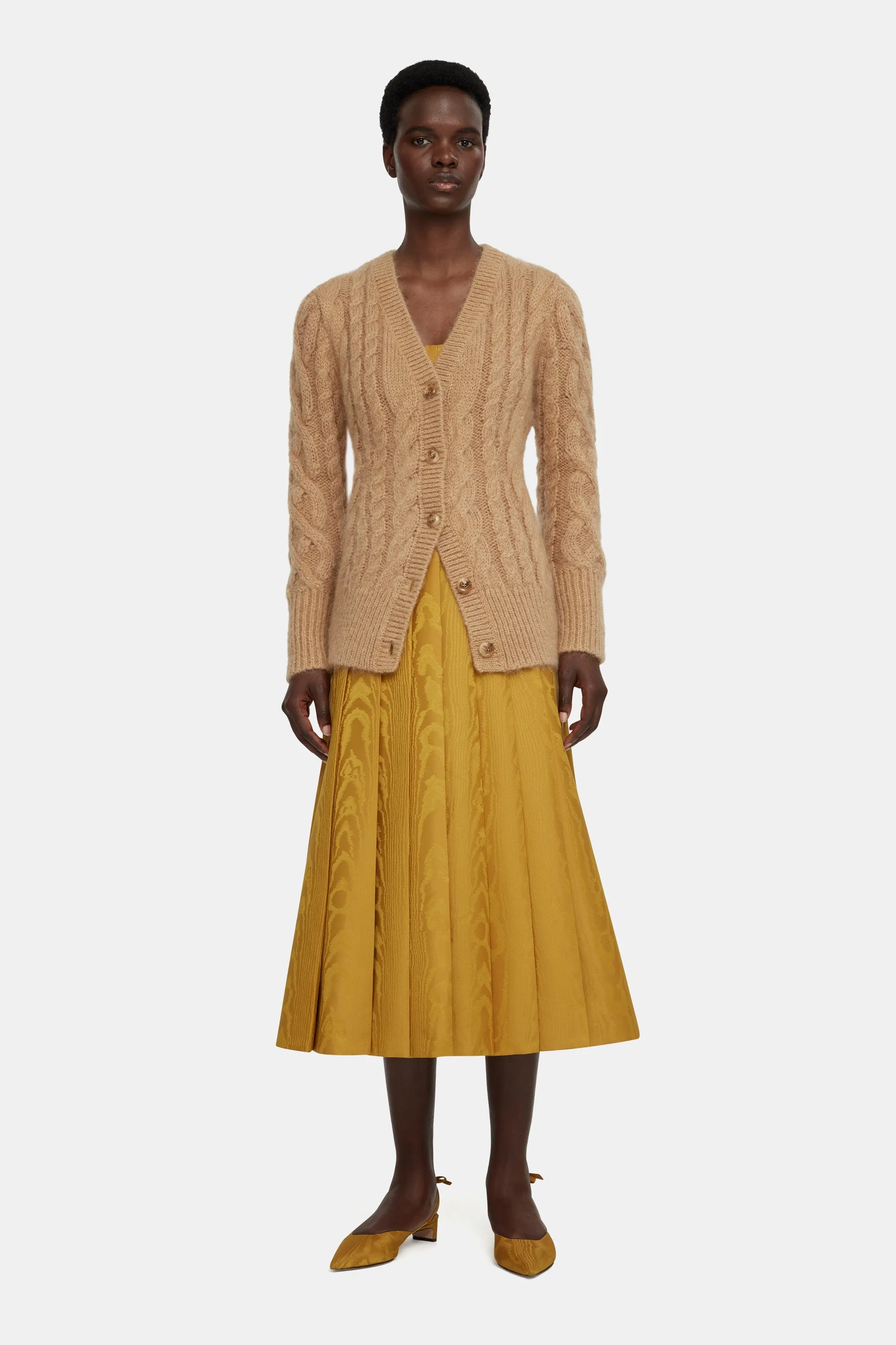 Ross Cardigan in Beige Mohair sold by Emilia Wickstead product image thumbnail 2