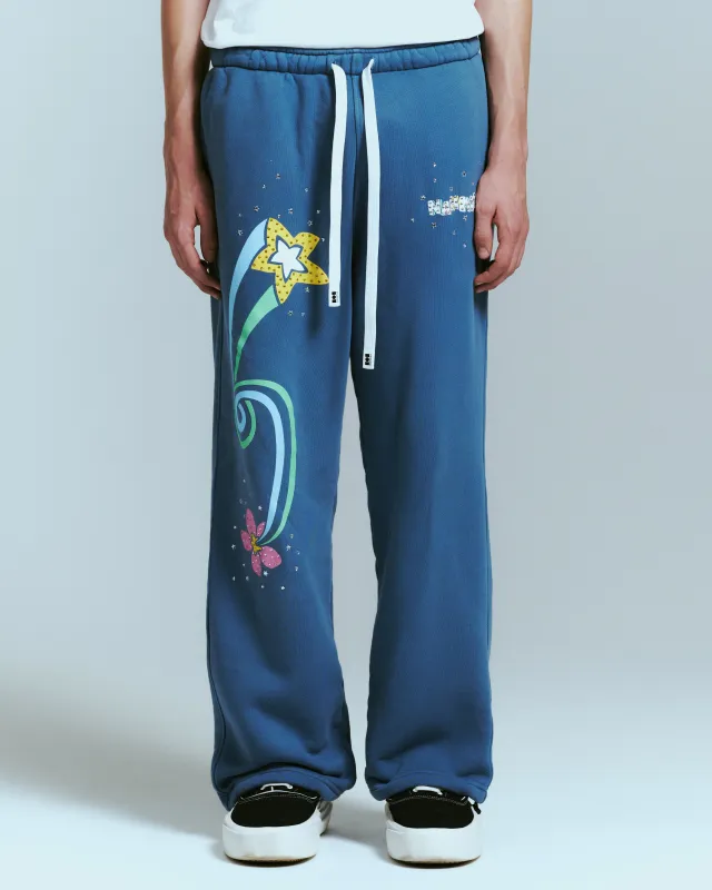 FLOWER TRIP CRYSTAL SWEATPANT made by Nahmias