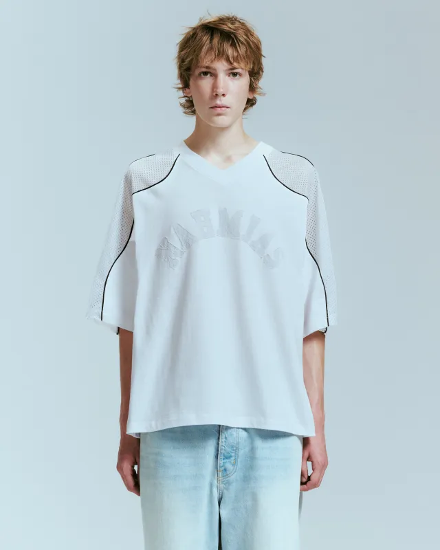 TONAL OLLIE JERSEY IN WHITE made by Nahmias