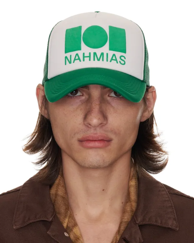 Nahmias Logo Foam Trucker Hat made by Nahmias