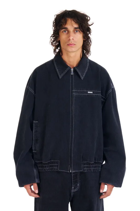Shadowstitch Oversized Bomber made by Nahmias
