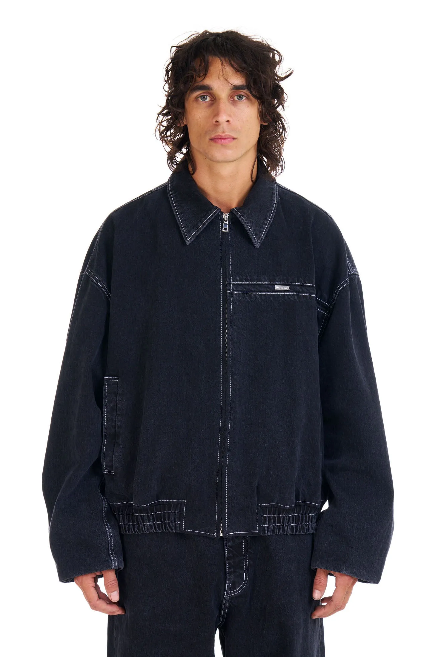 Shadowstitch Oversized Bomber sold by Nahmias