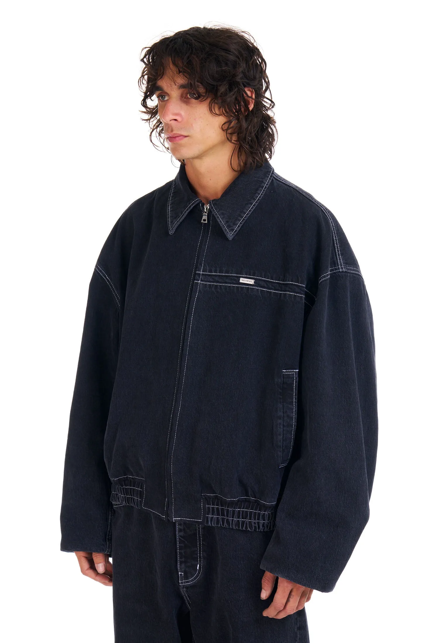 Shadowstitch Oversized Bomber sold by Nahmias product image thumbnail 2