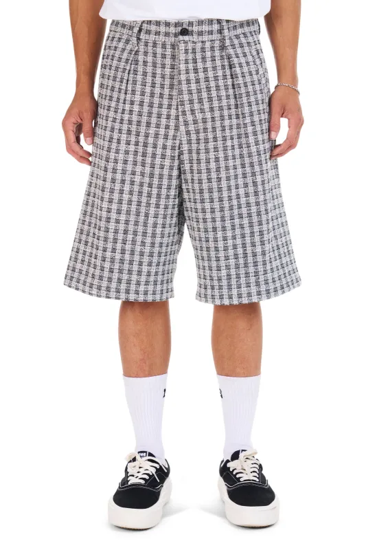 Jacquard Pleated Shorts made by Nahmias