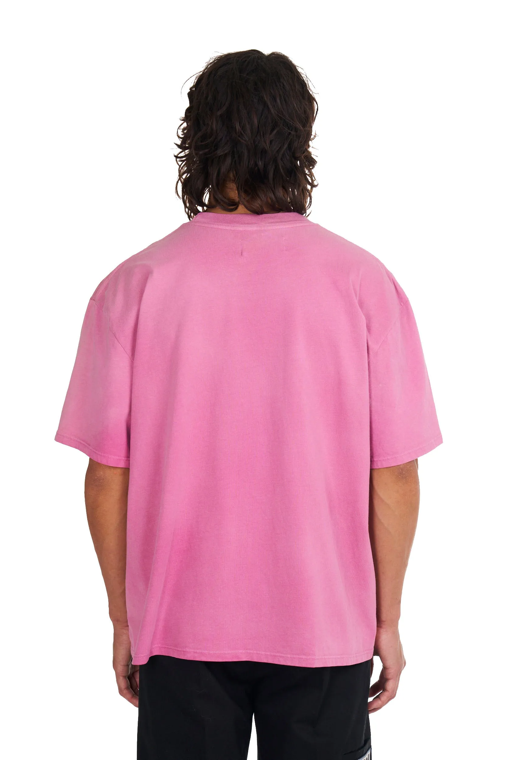 Aged Logo Boxy T-shirt in Aged Pink sold by Nahmias product image thumbnail 3