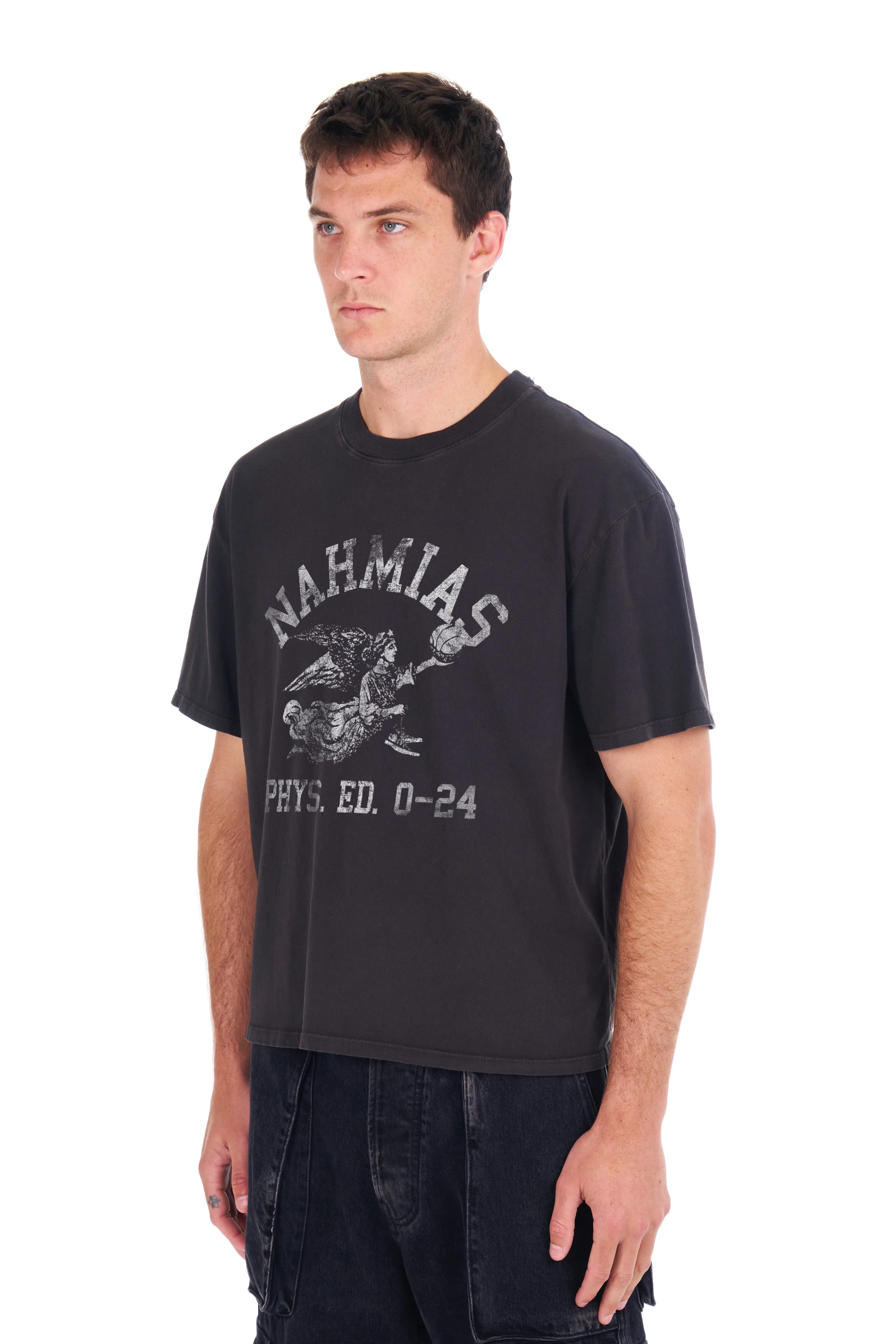 PHYS. ED. Boxy T-shirt in Black sold by Nahmias product image thumbnail 3