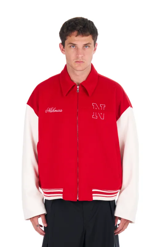 Varsity Oversized Bomber made by Nahmias
