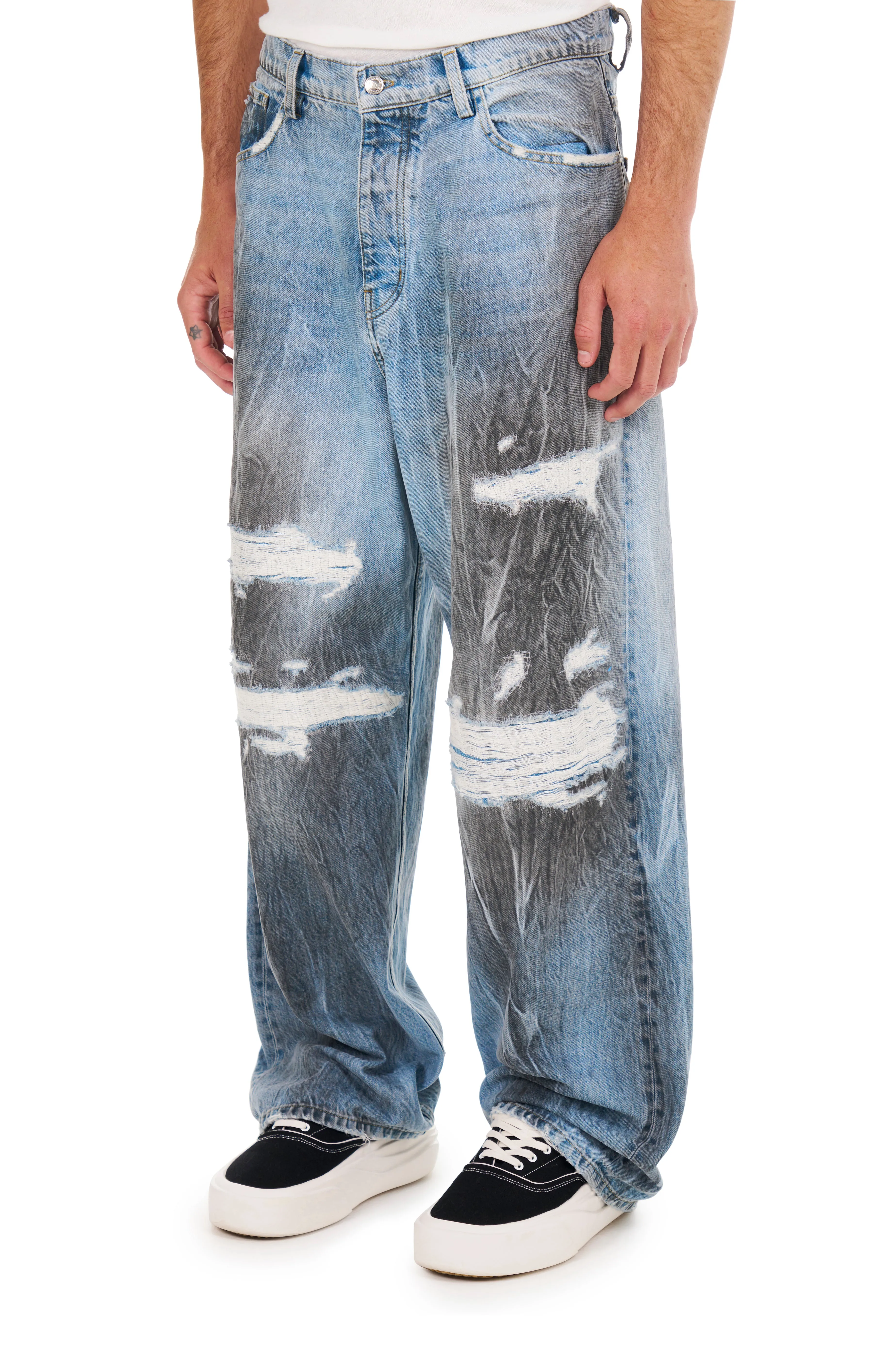 Thrashed Baggy Jeans sold by Nahmias product image thumbnail 2