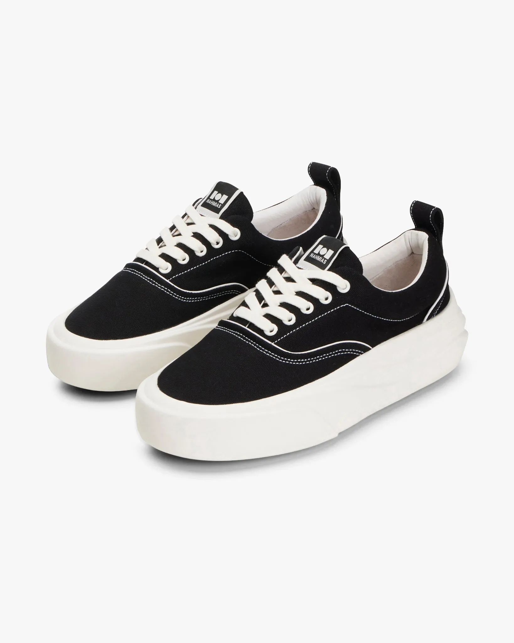 Ollie Canvas Sneaker in Black sold by Nahmias product image thumbnail 2