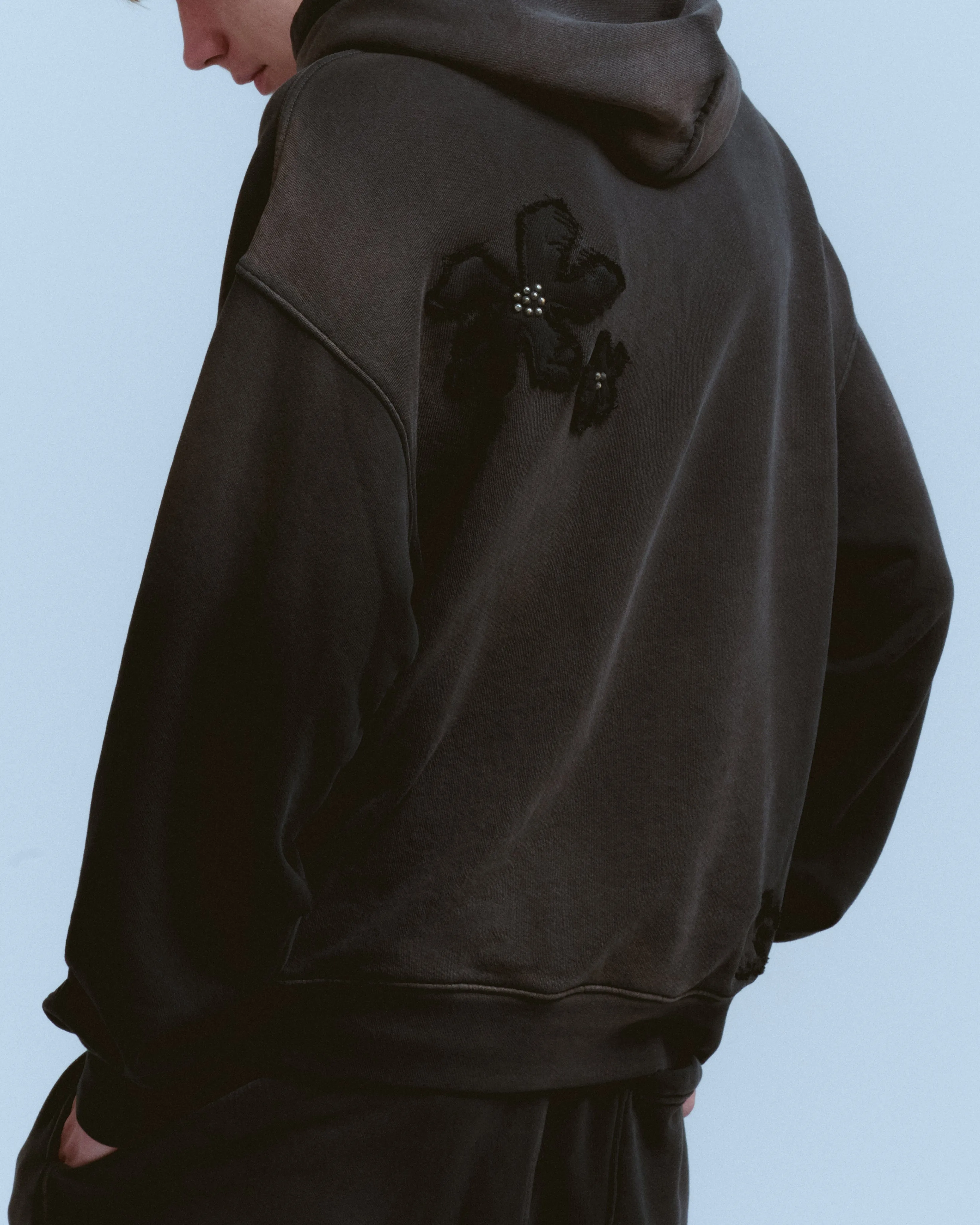 FLOWER PATCH HOODIE sold by Nahmias product image thumbnail 4