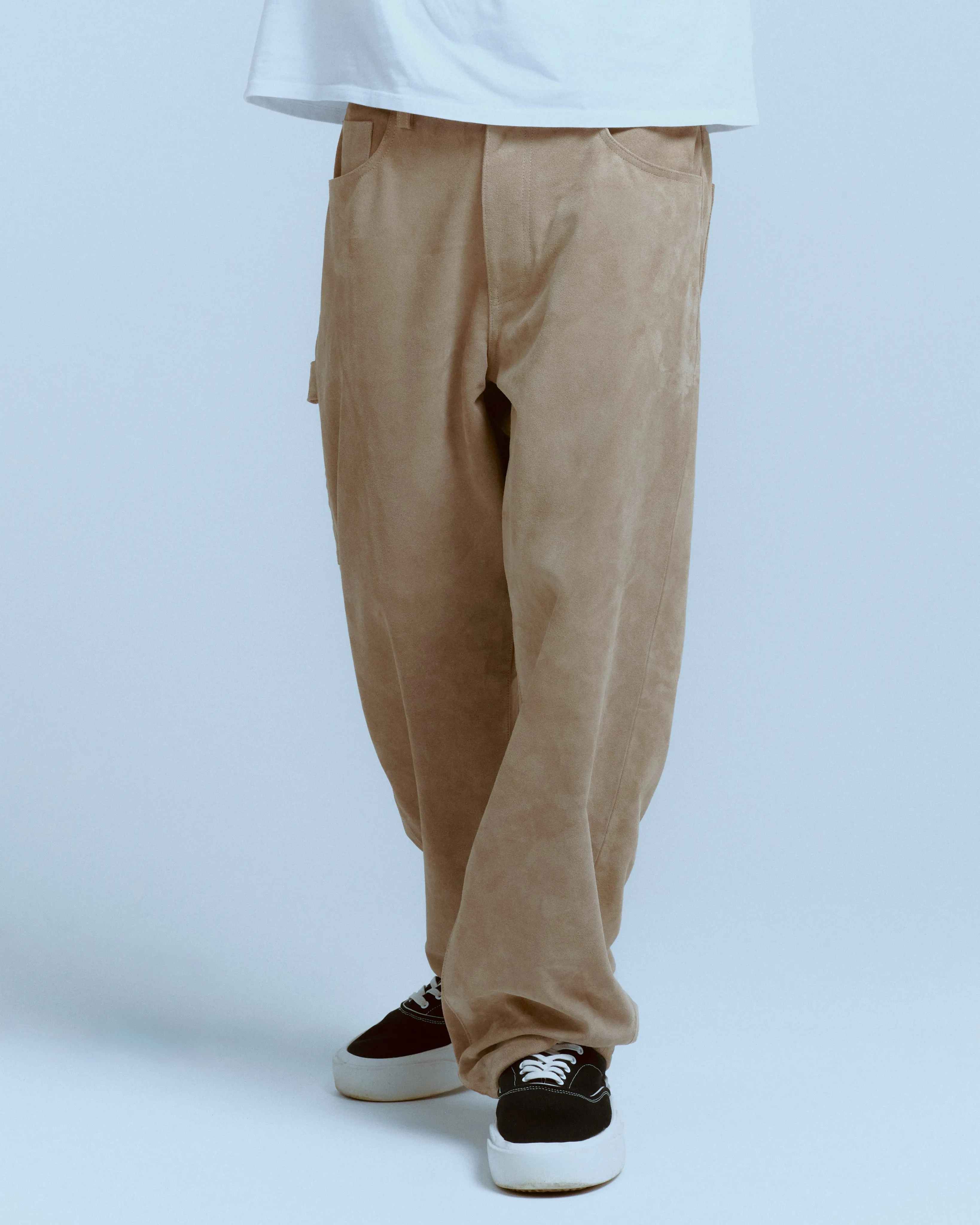 SUEDE BAGGY CARPENTER PANT sold by Nahmias product image thumbnail 4