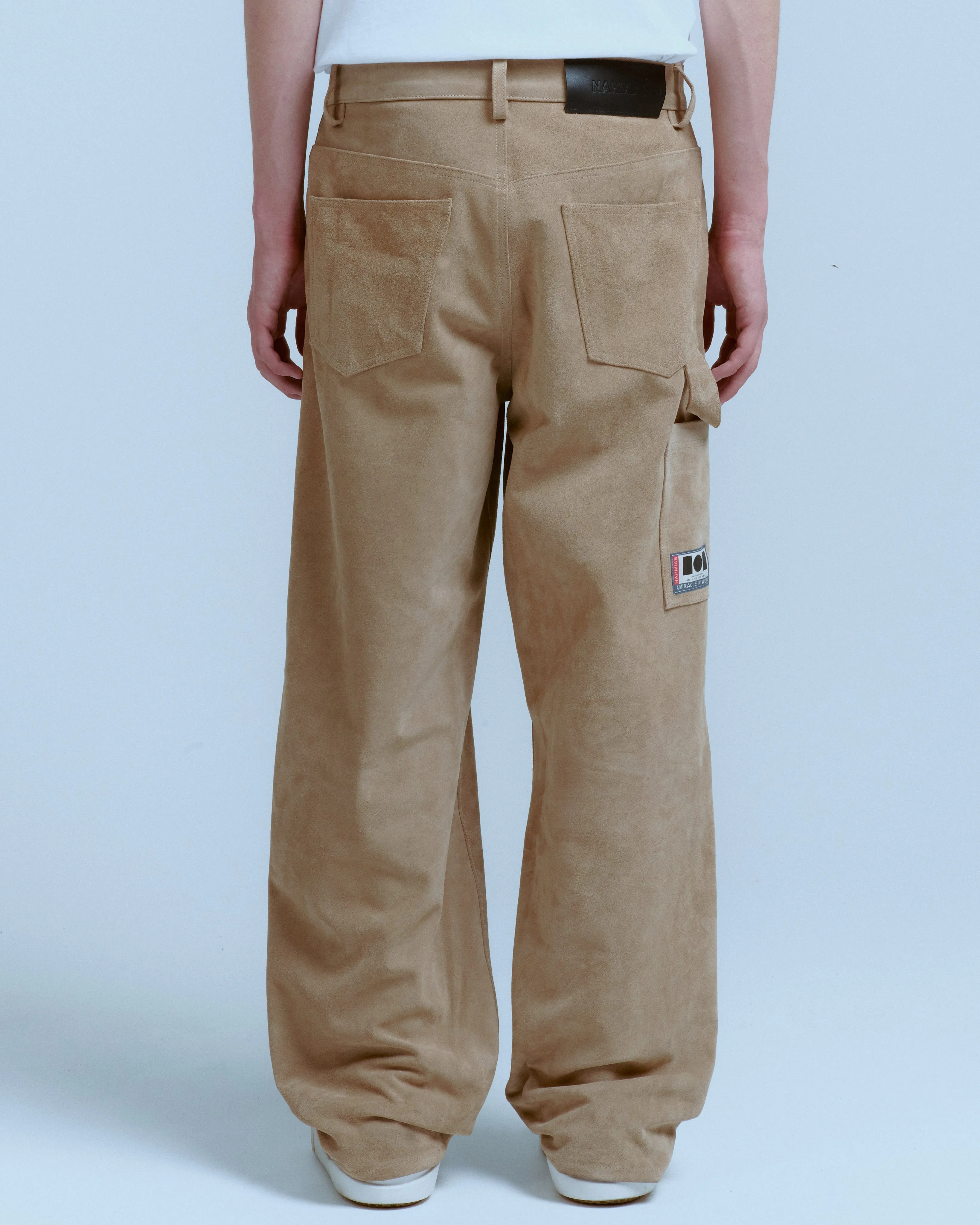 SUEDE BAGGY CARPENTER PANT sold by Nahmias product image thumbnail 3