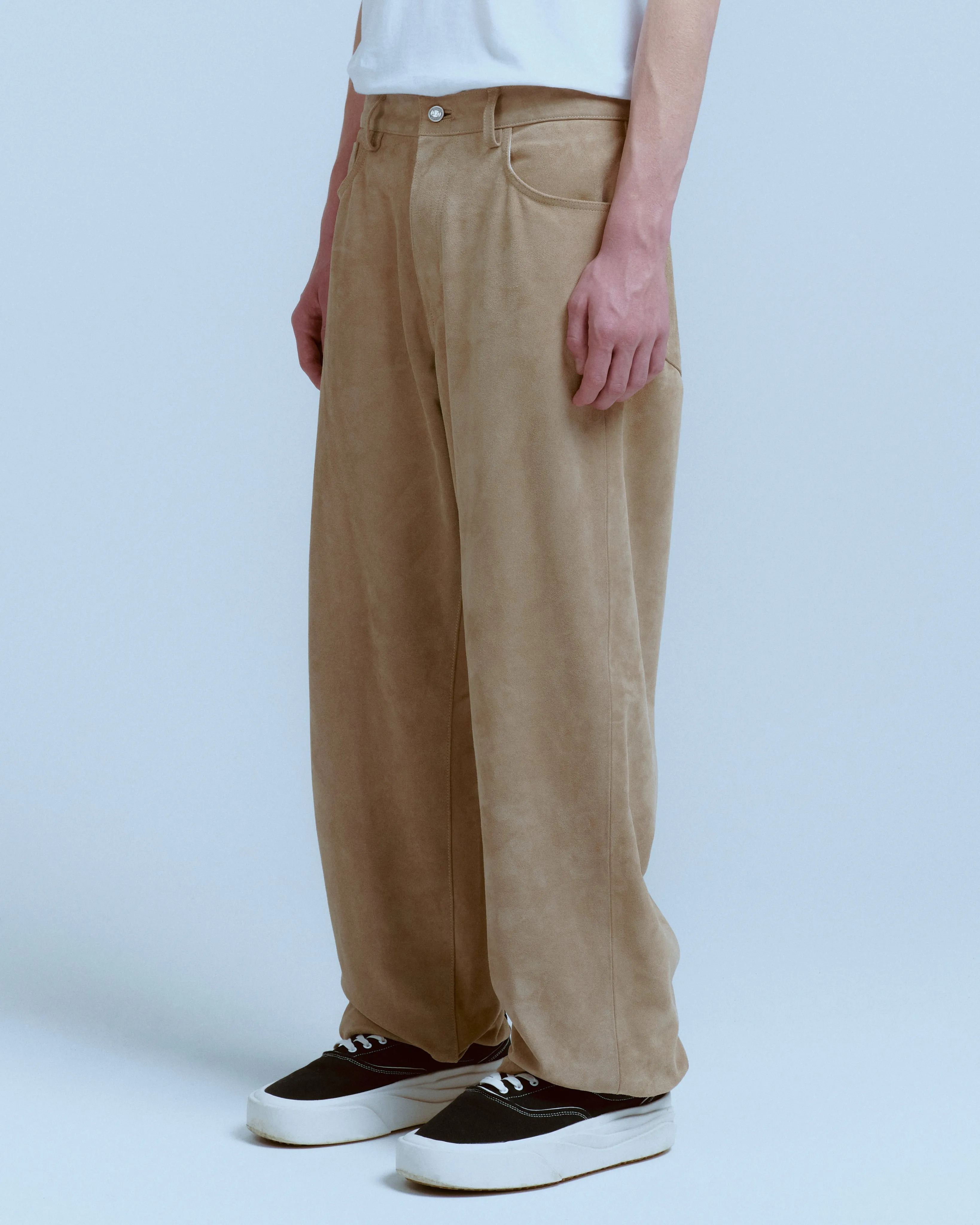 SUEDE BAGGY CARPENTER PANT sold by Nahmias product image thumbnail 2