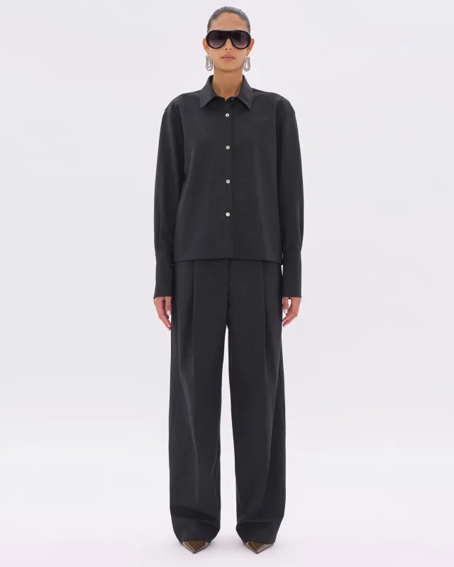 CODIE WOOL SHIRT // BLACKBOARD made by The Latest