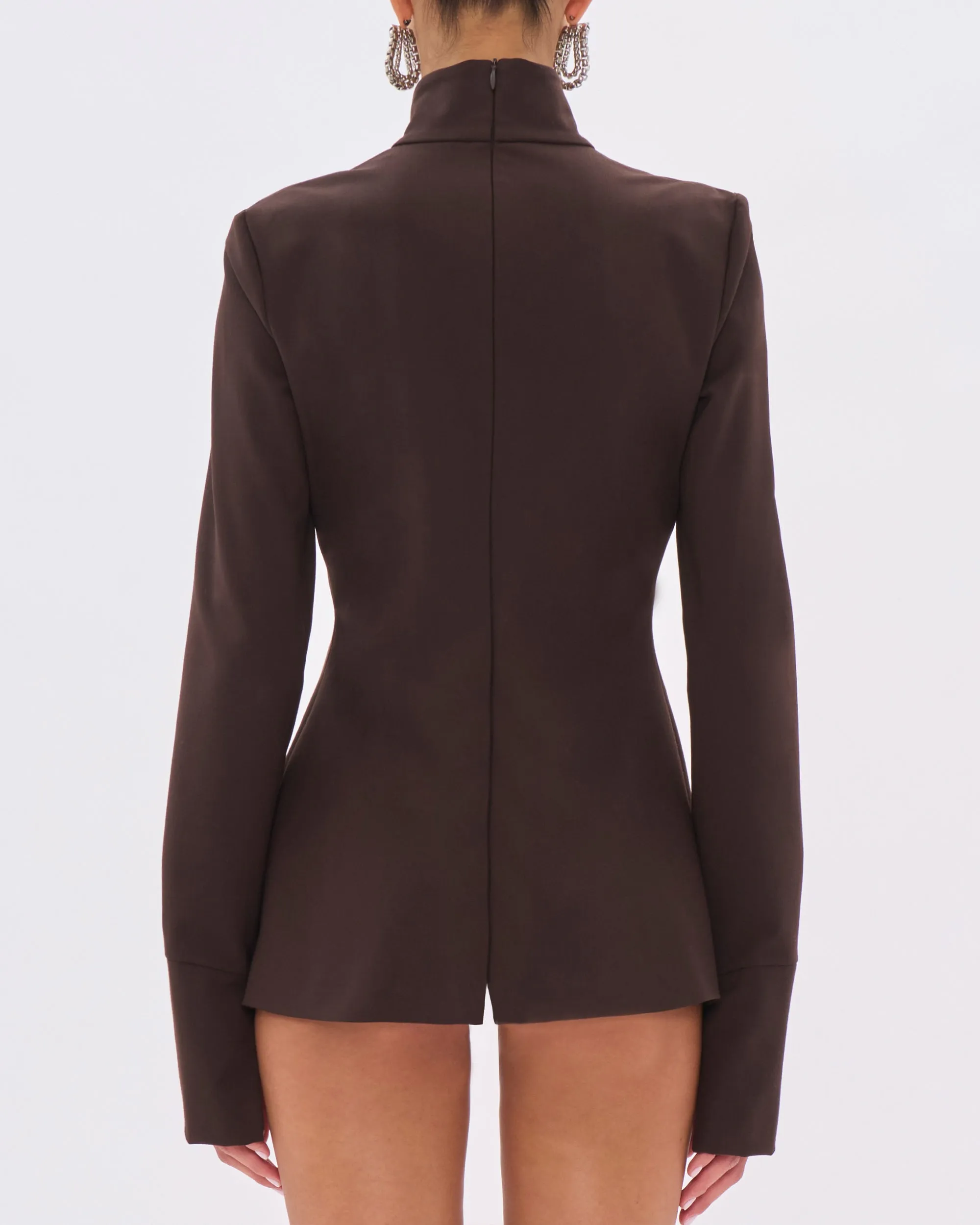 CLIO WOOL TOP // BROWN sold by The Latest product image thumbnail 4