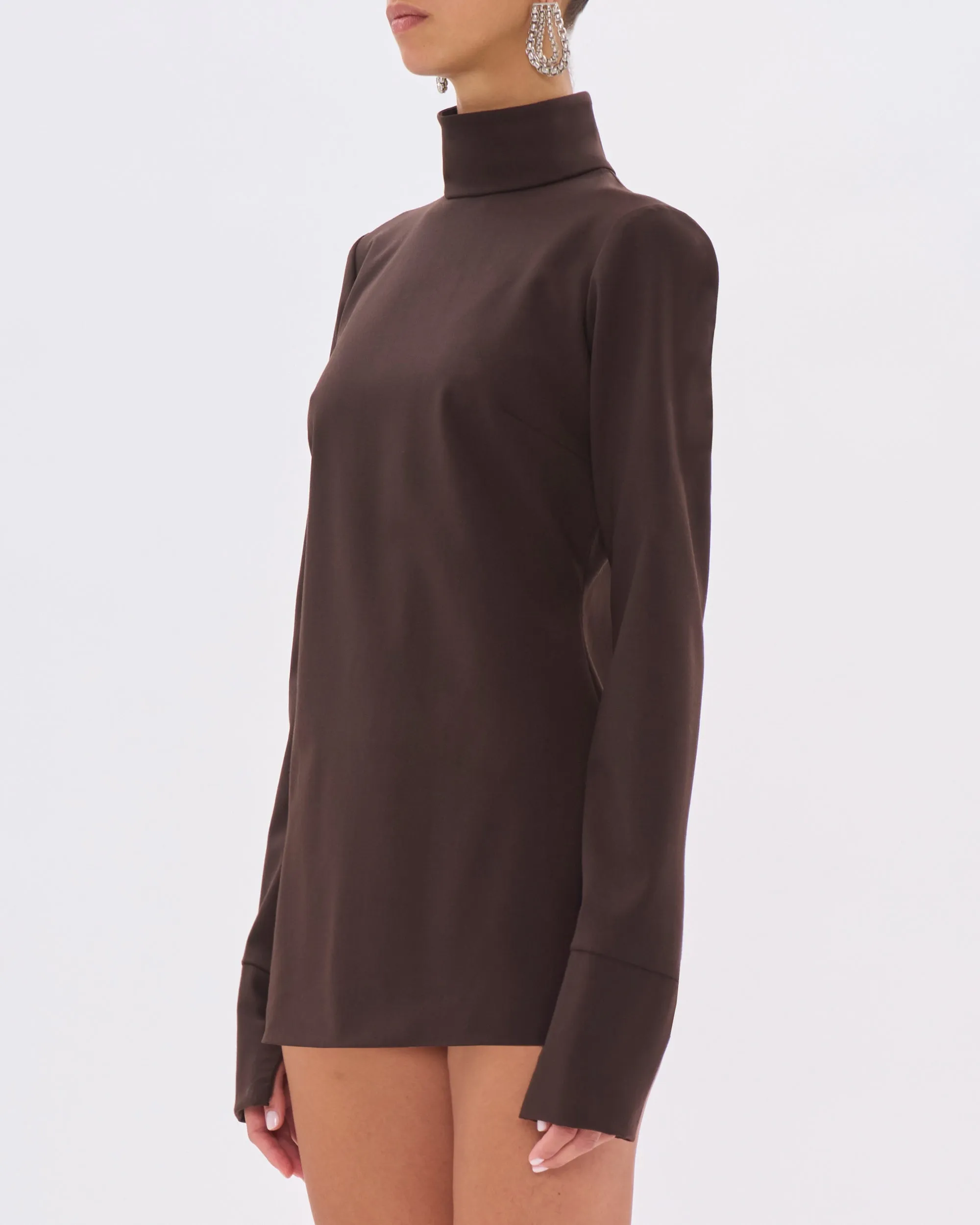CLIO WOOL TOP // BROWN sold by The Latest product image thumbnail 3