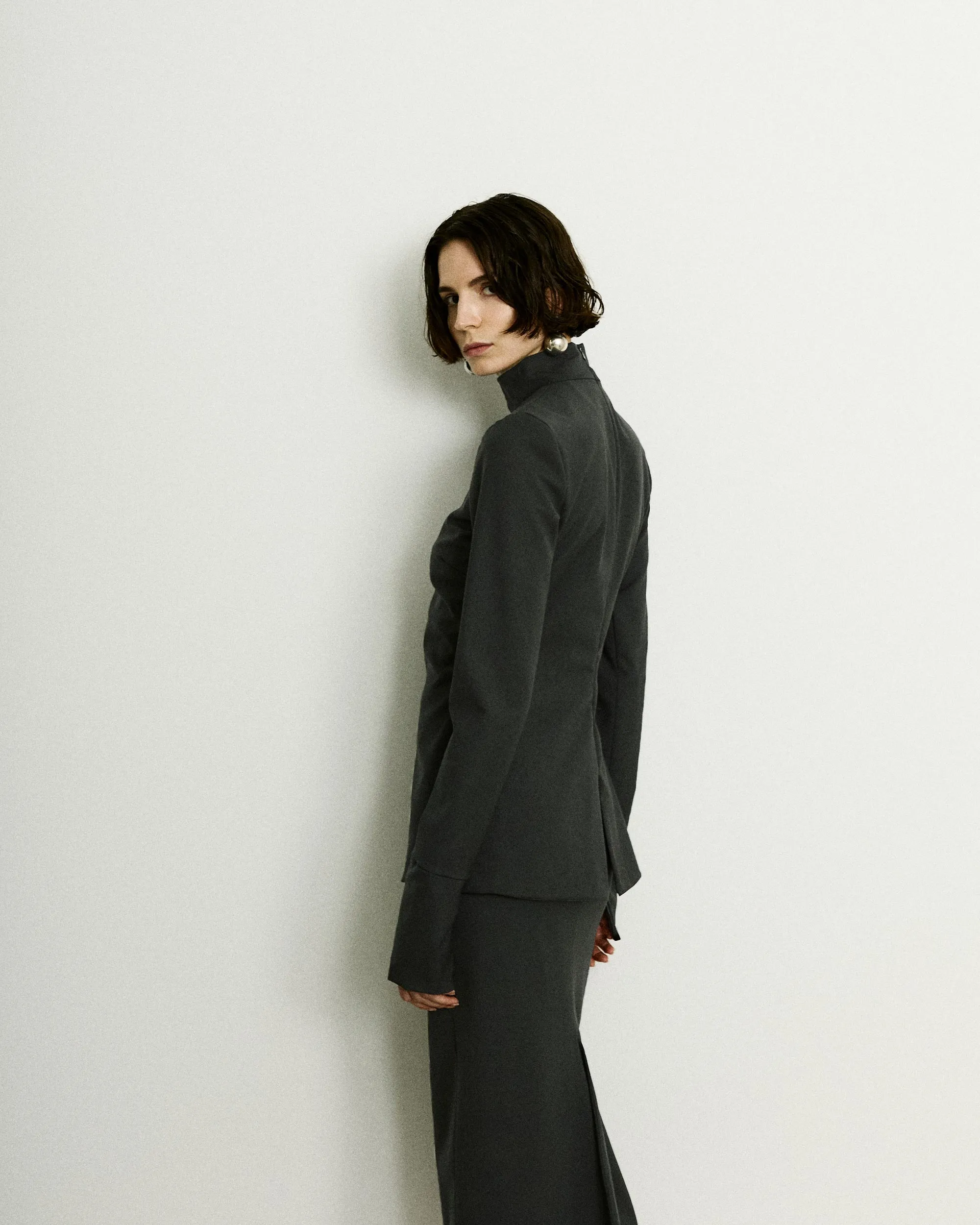 CLIO WOOL TOP // BLACKBOARD sold by The Latest