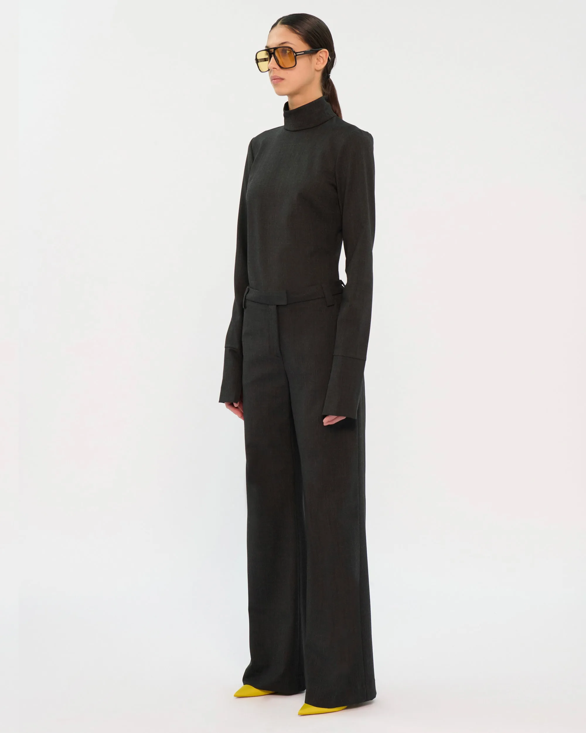 ALEK WOOL TROUSERS // BLACKBOARD sold by The Latest product image thumbnail 2
