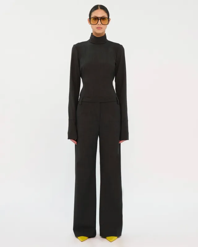 ALEK WOOL TROUSERS // BLACKBOARD made by The Latest