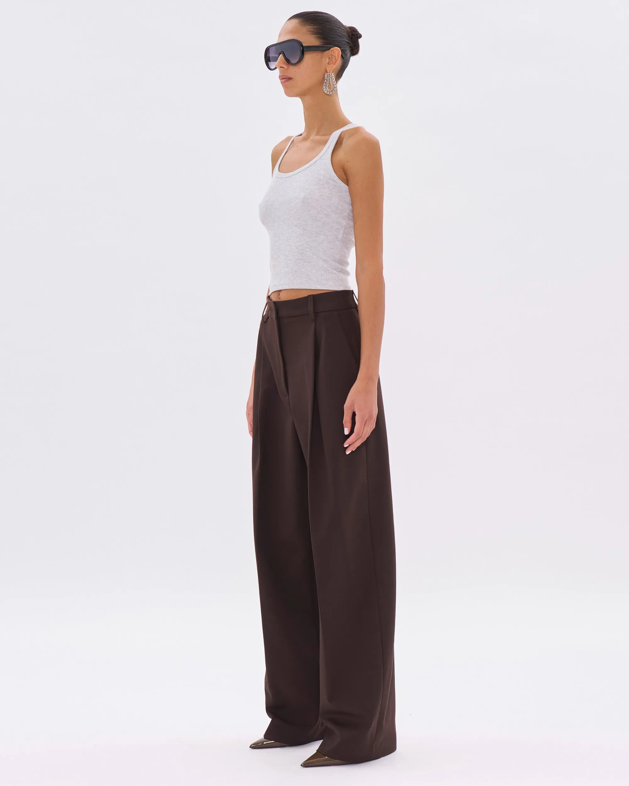 AXEL WOOL TROUSERS // BROWN sold by The Latest product image thumbnail 2