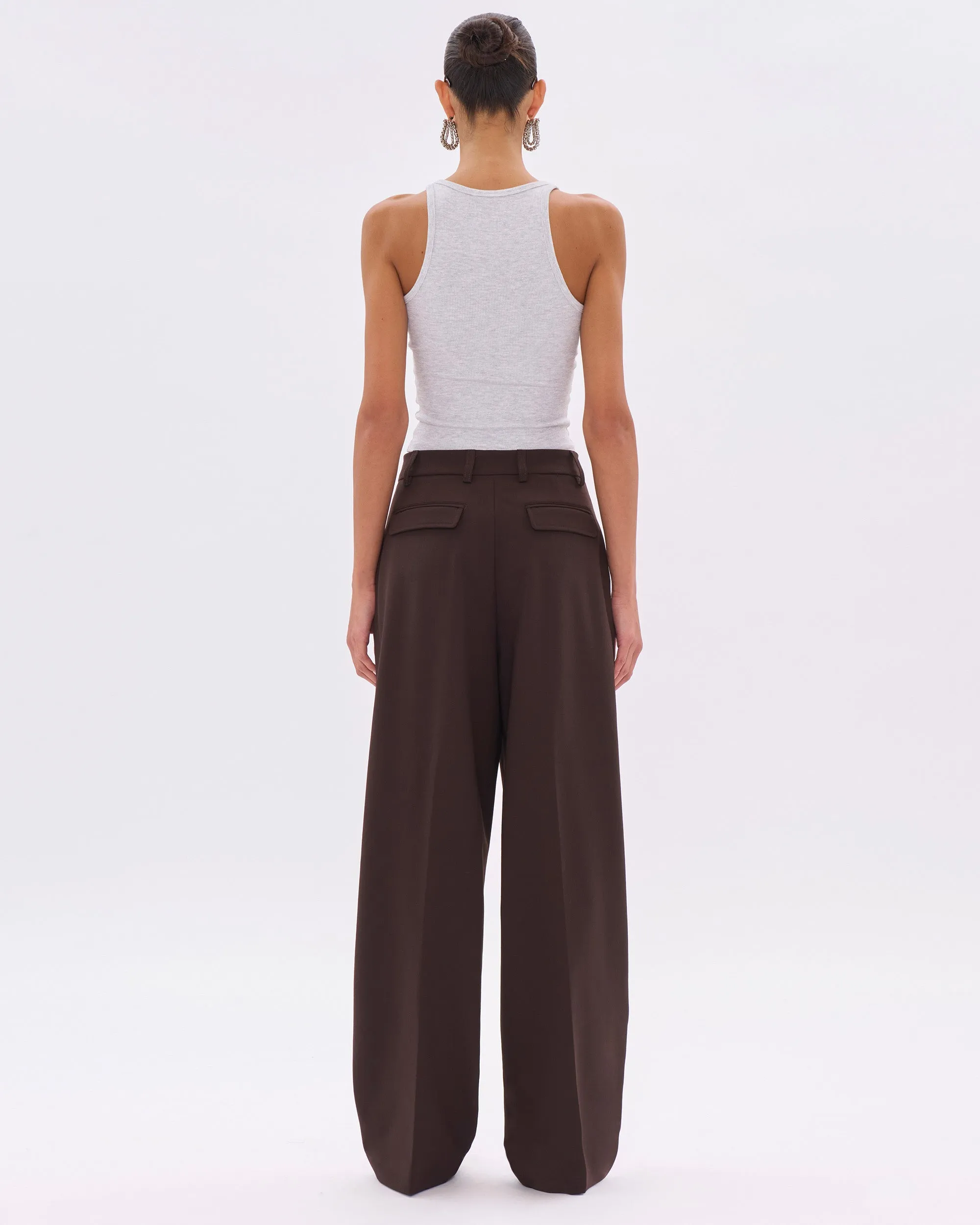 AXEL WOOL TROUSERS // BROWN sold by The Latest product image thumbnail 3