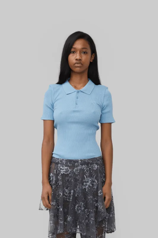 ELIA SEAMLESS POLO - BLUE made by OpÃ©raSPORT
