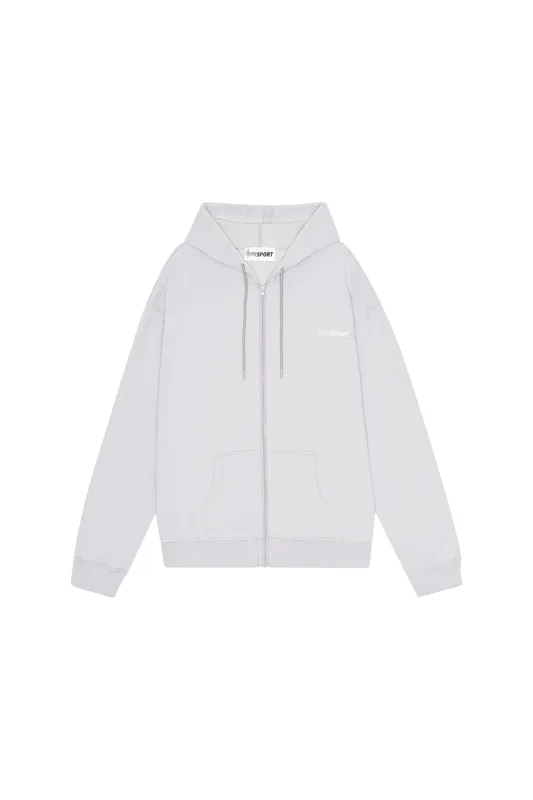 GABRIEL UNISEX FULL ZIP HOODIE - GREY made by OpÃ©raSPORT