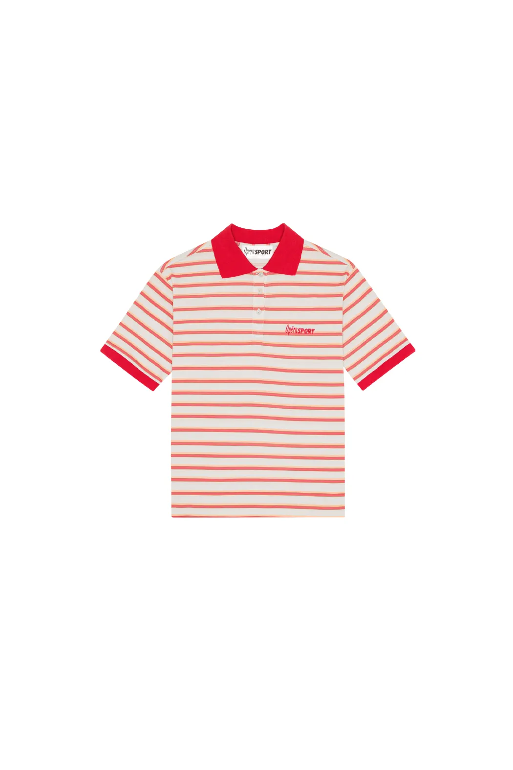 LUNA UNISEX POLO T-SHIRT - RED STRIPE sold by OpéraSPORT