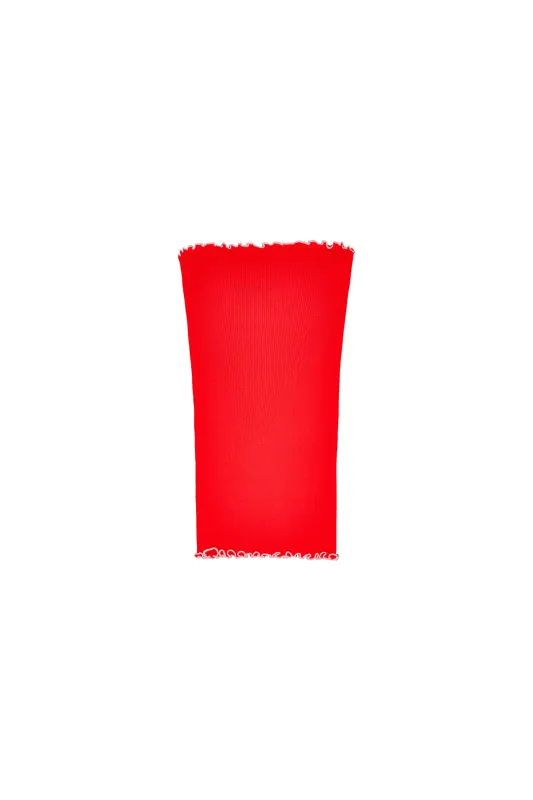 ROSETTE SEAMLESS TUBE TOP - RED made by OpéraSPORT