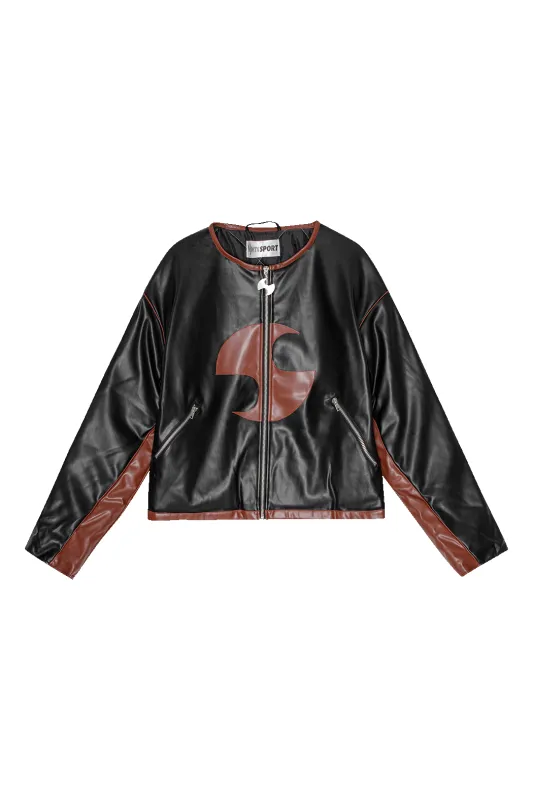 DAMIAN UNISEX JACKET - BLACK/BROWN made by OpÃ©raSPORT