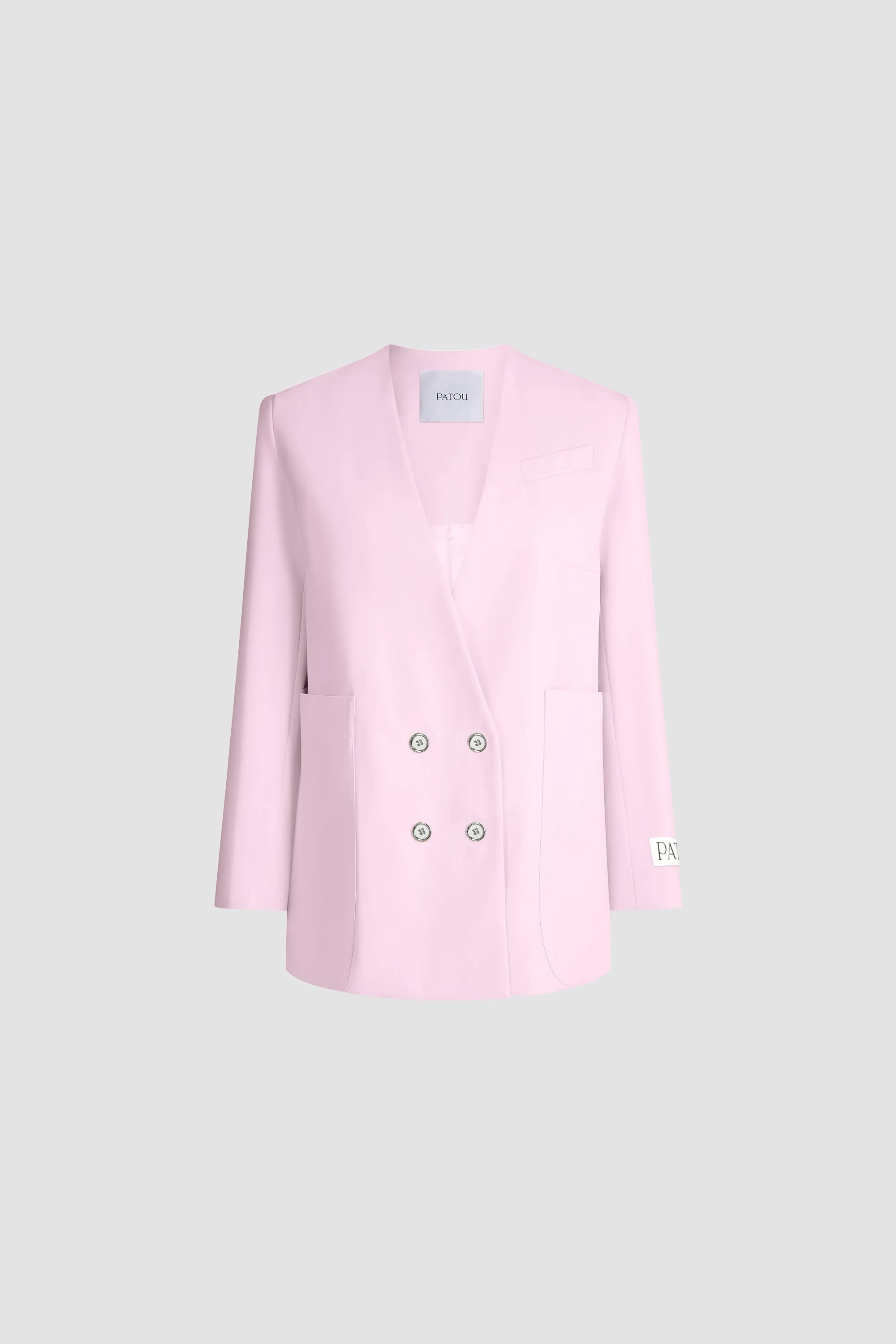 Responsible Wool Double-Breasted Jacket sold by Patou